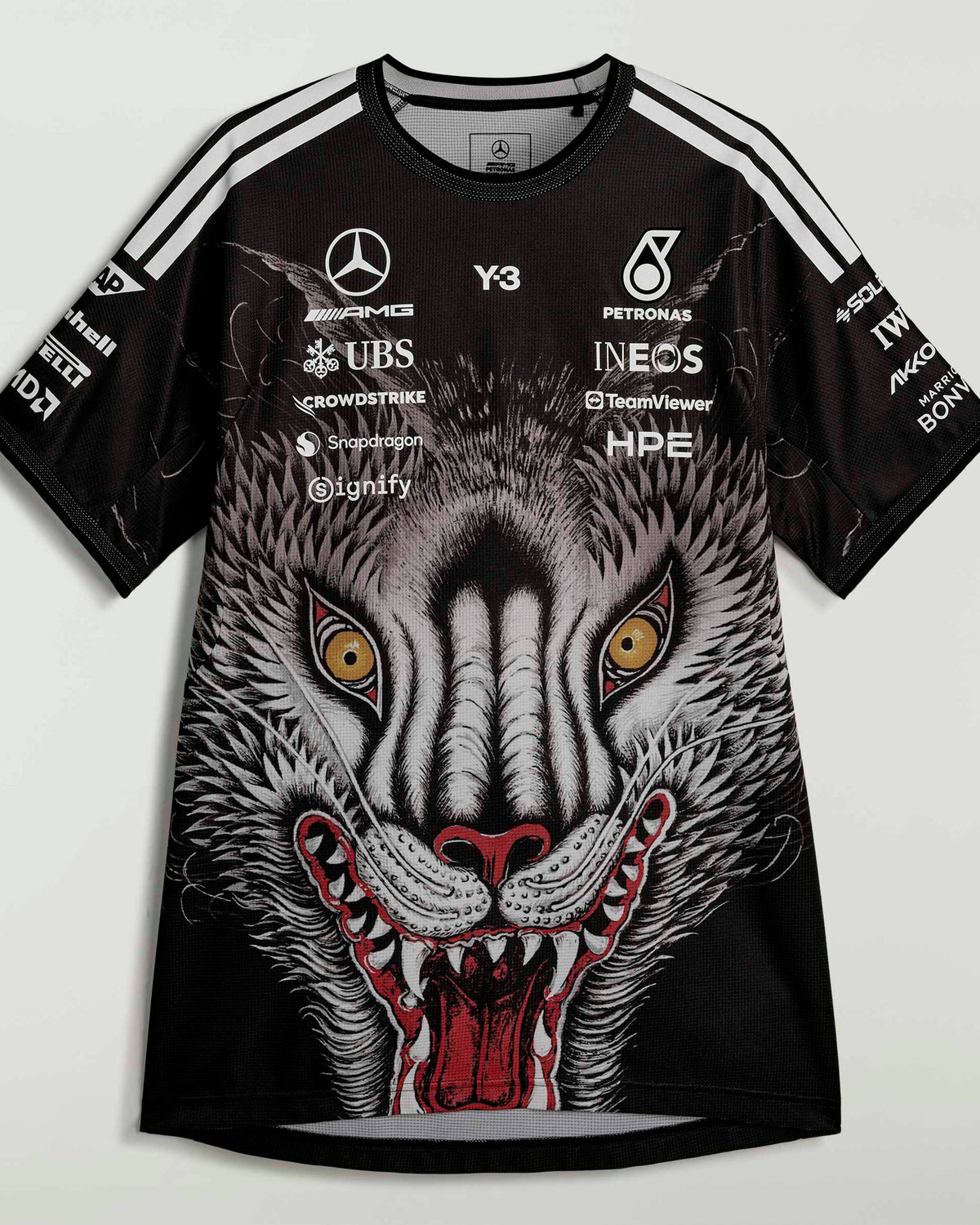Mercedes-AMG PETRONAS F1 Team Y-3 Driver Tee - Black | Official 