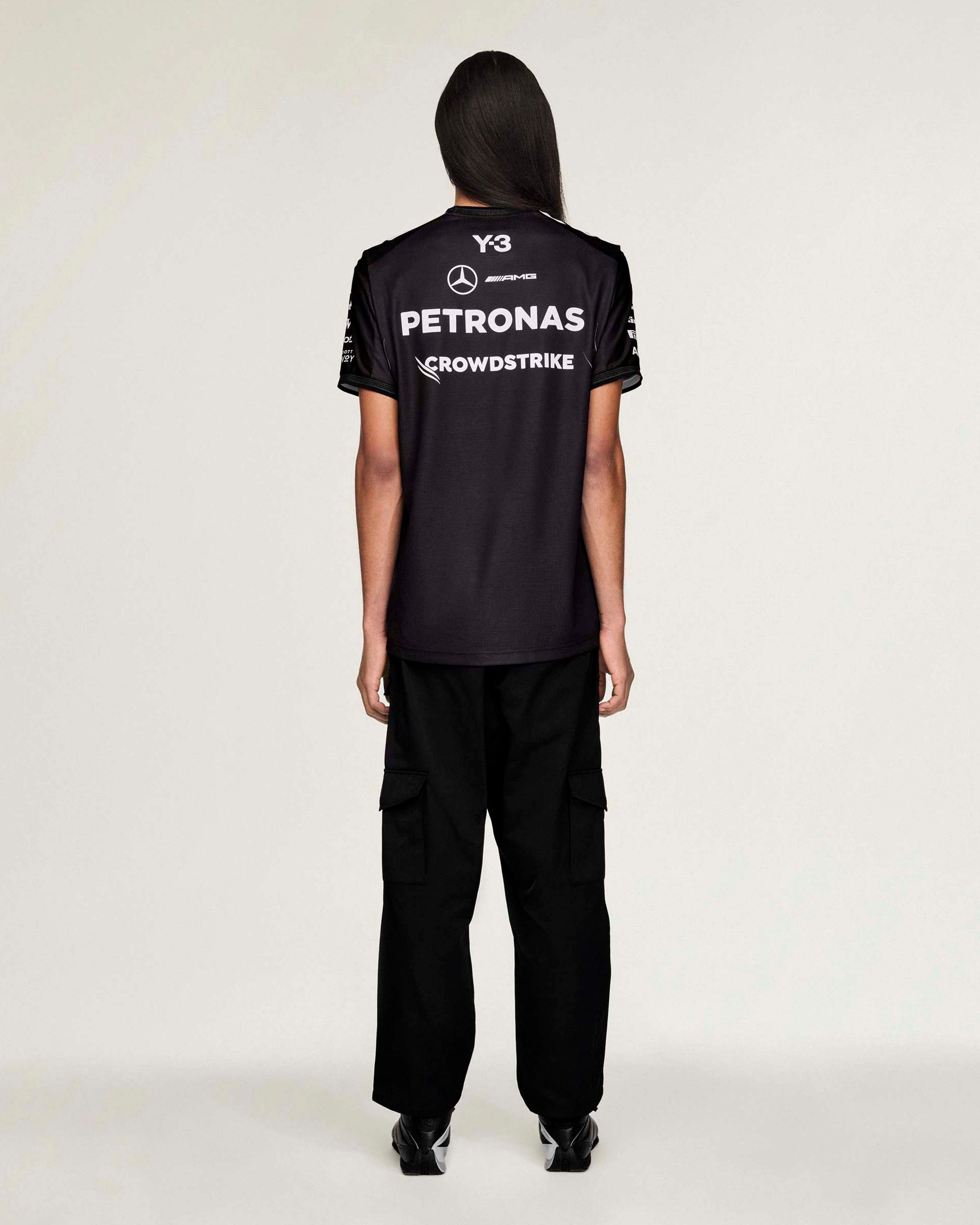Mercedes-AMG PETRONAS F1 Team Y-3 Driver Tee - Black | Official Mercedes-AMG PETRONAS F1 Team Y-3 Driver Tee - Black | Official