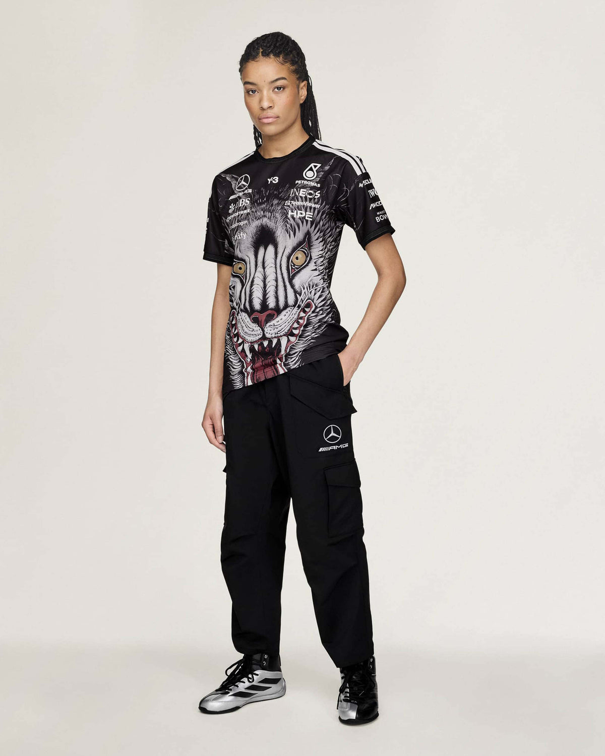 Mercedes-AMG PETRONAS F1 Team Y-3 Driver Tee - Black | Official 