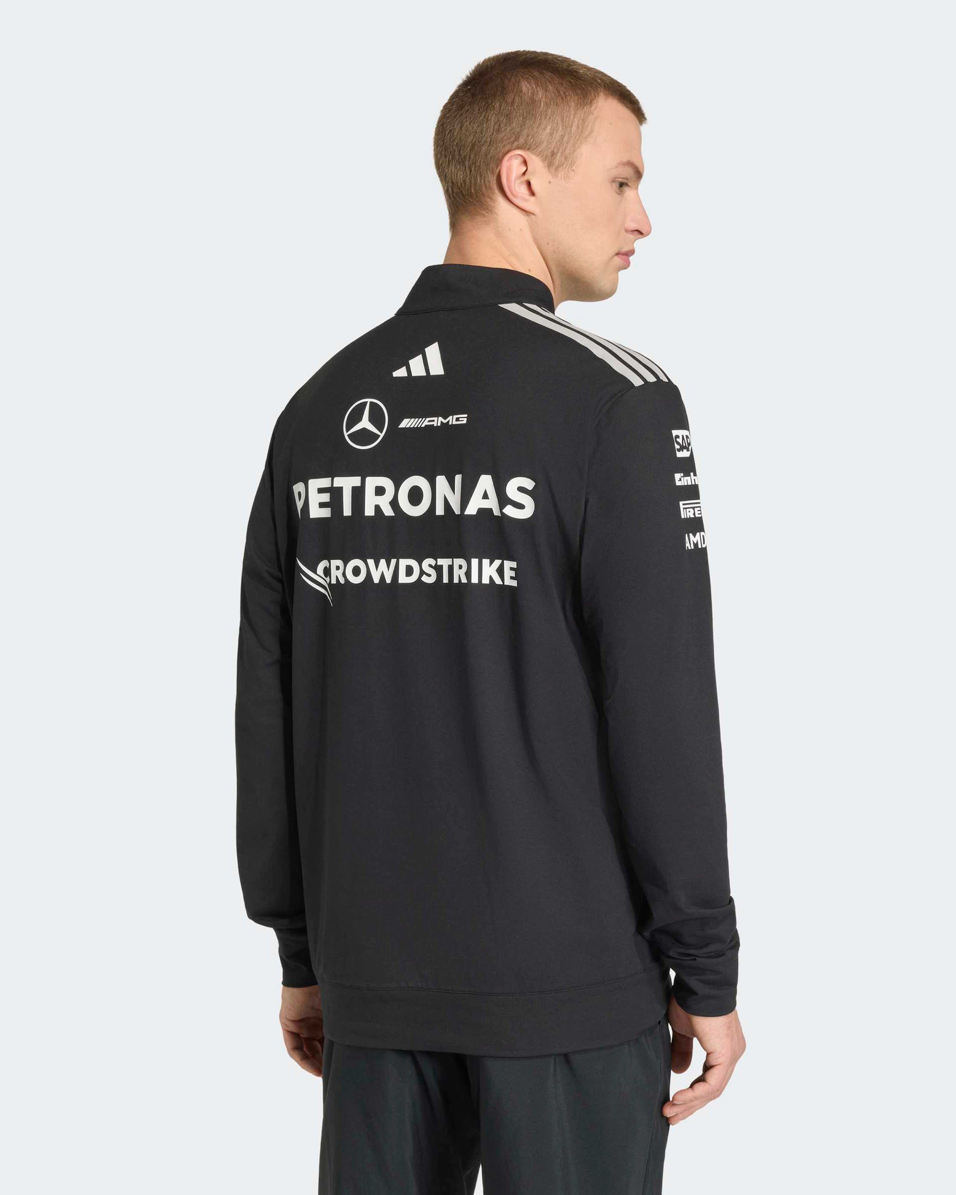 Men's 2026 Team Quarter-Zip Sweatshirt - Black | Mercedes-AMG