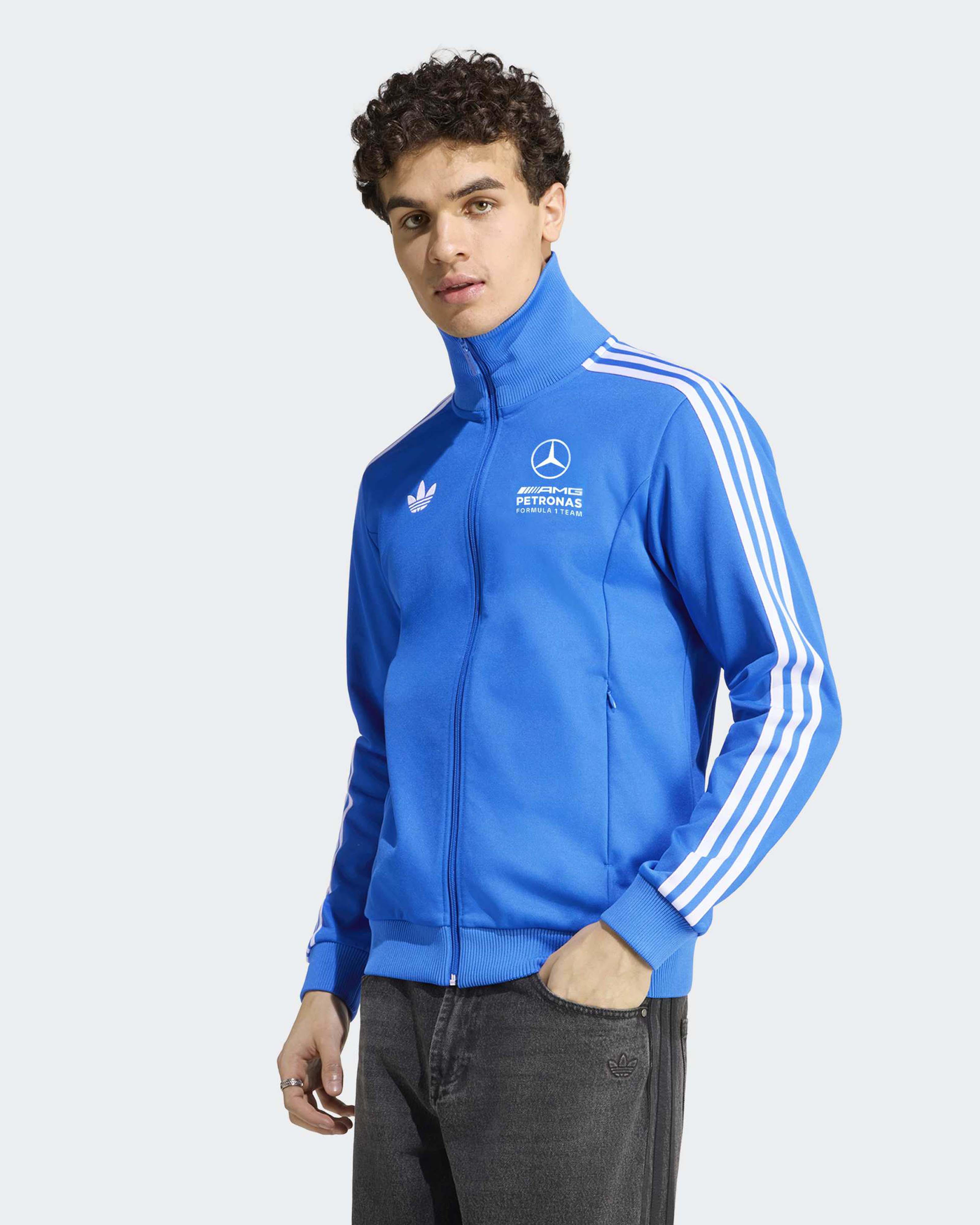 F1 Mercedes-Benz XL ジャケット Mercedes-AMG PETRONAS F1 Team Men's Blue Wonder Track Top - Blue