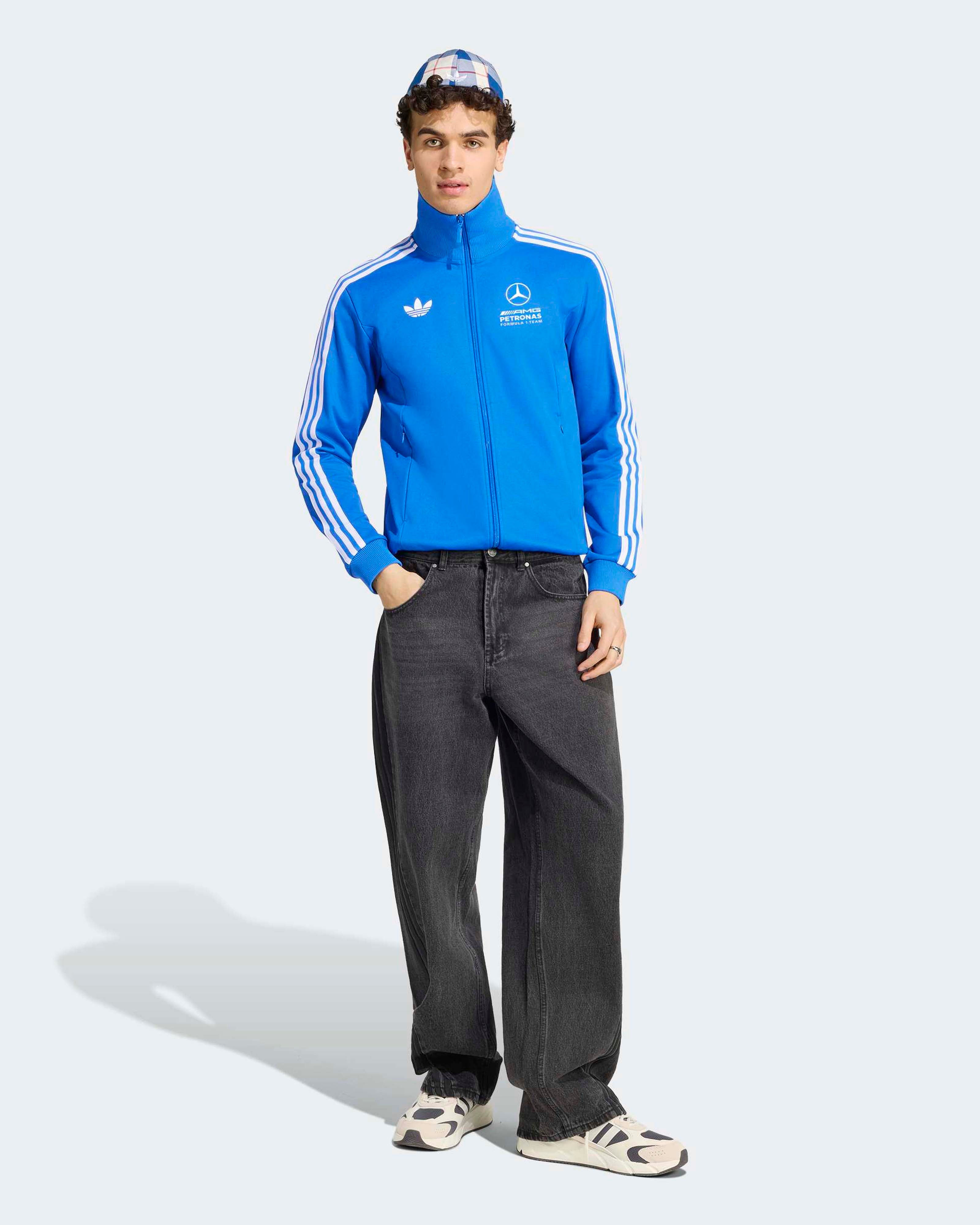 Mercedes-AMG PETRONAS F1 Team Men's Blue Wonder Track Top - Blue