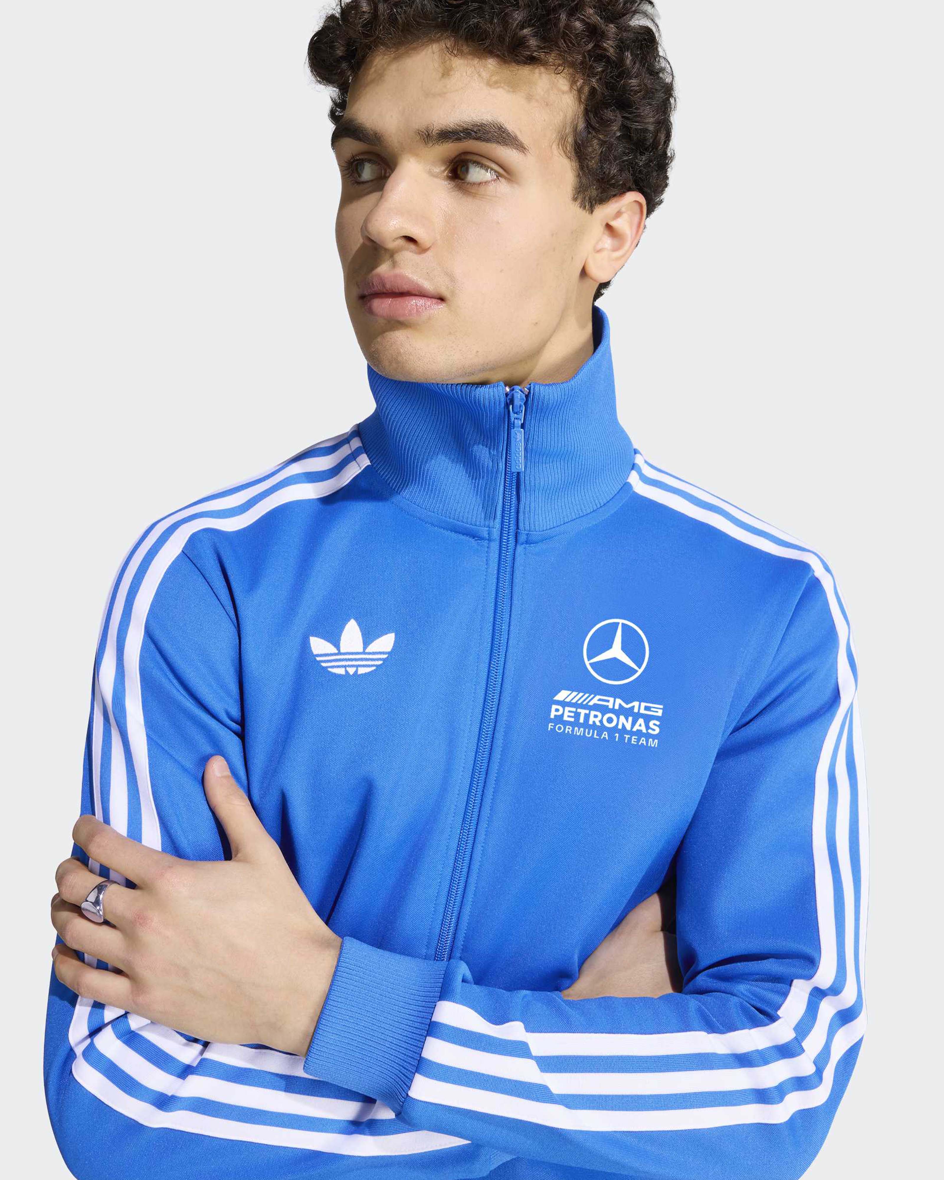 Mercedes-AMG PETRONAS F1 Team Men's Blue Wonder Track Top - Blue