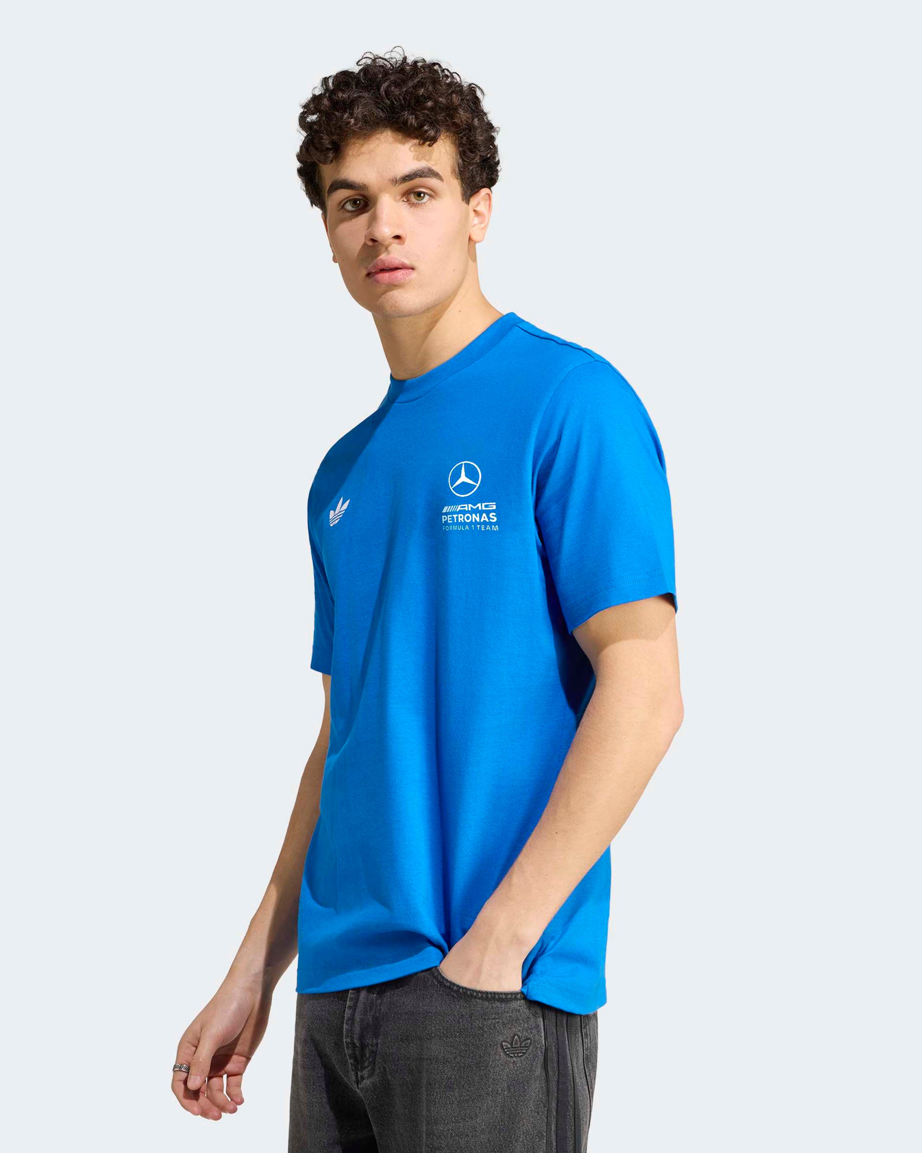 トップス Mercedes-Benz Petronas Formula One Team 2026 Men's Blue Wonder T-shirt - Blue | Mercedes-AMG PETRONAS F1