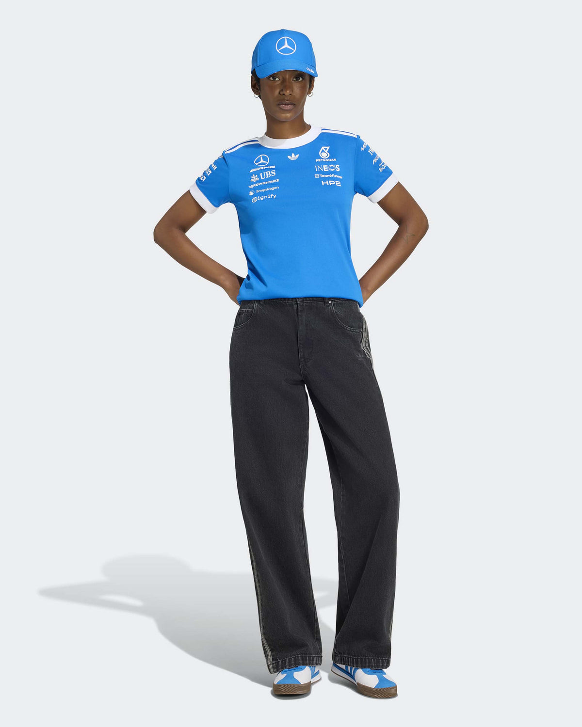 Womens 2026 Blue Wonder Team Driver Tee Blue