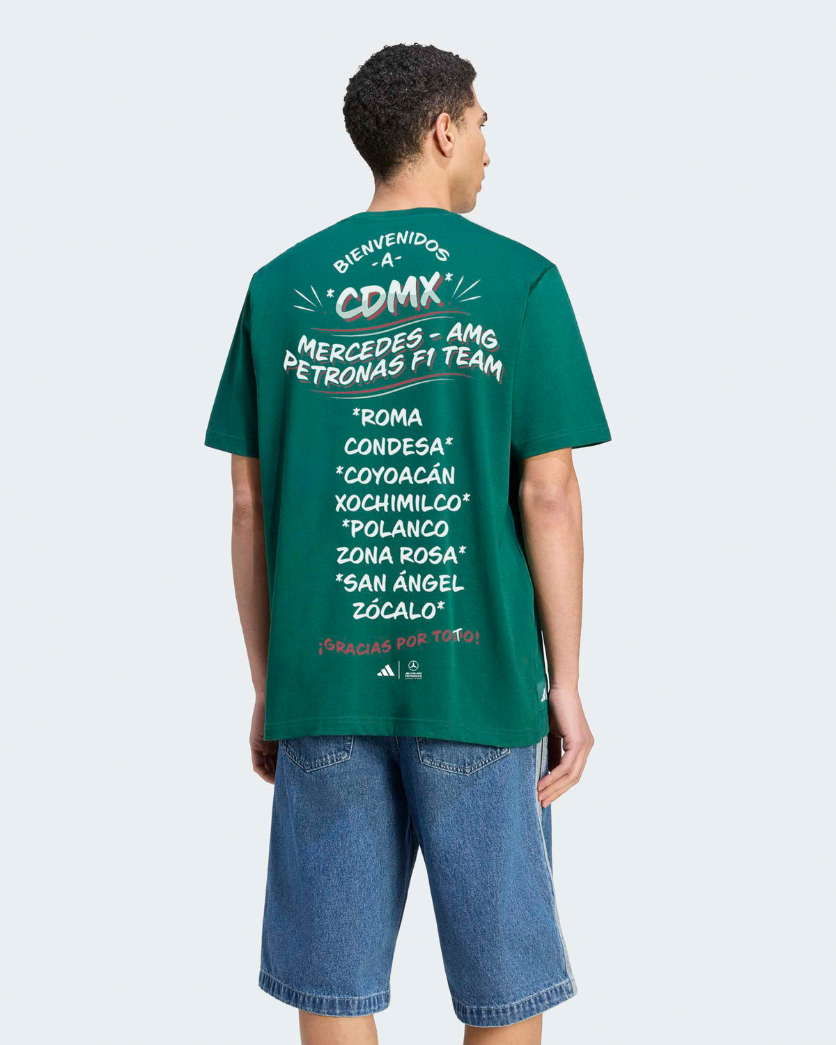 Mens Mexico City T-shirt Green