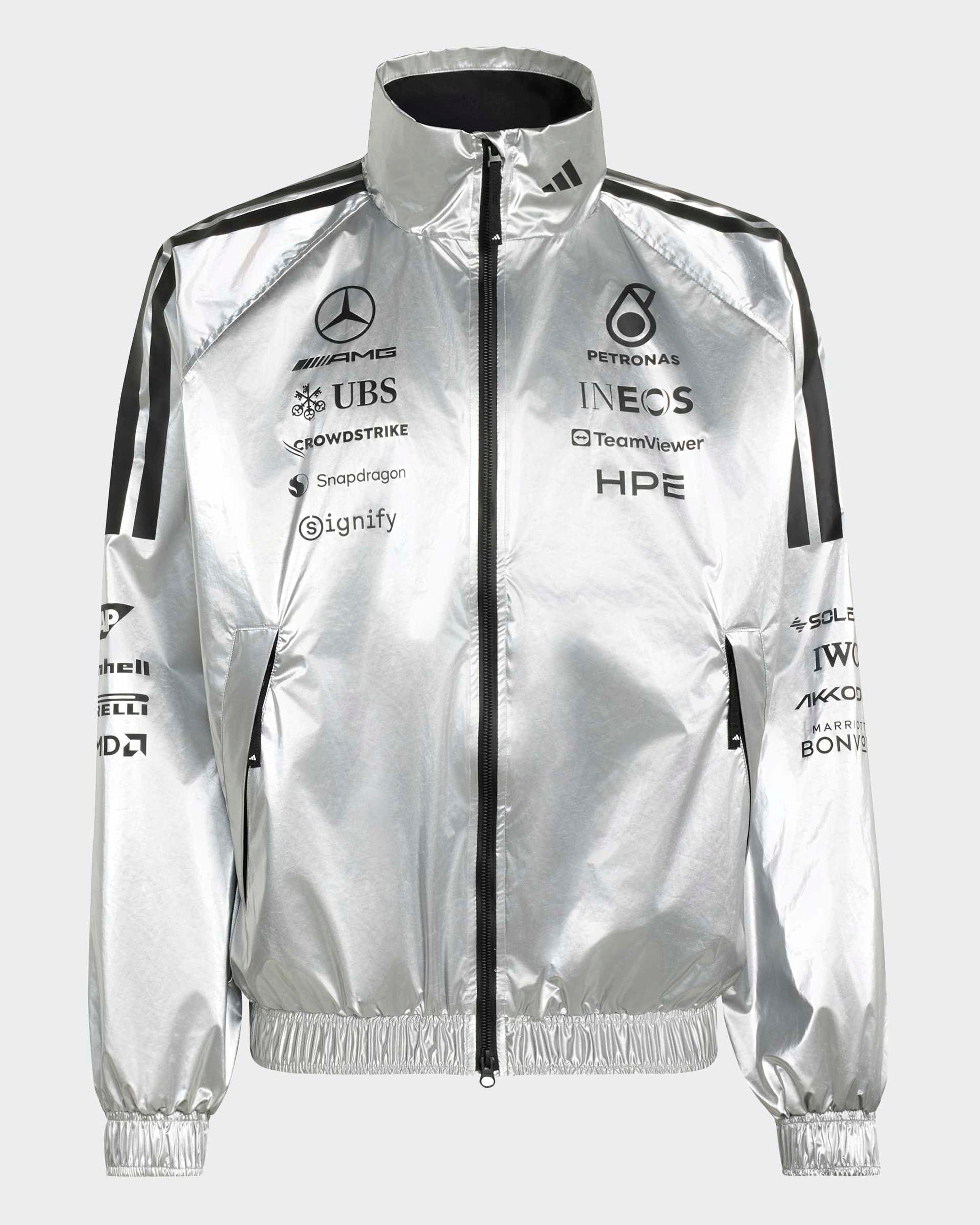 2026 Unisex Silver Jacket | Mercedes-AMG PETRONAS F1 Team x adidas