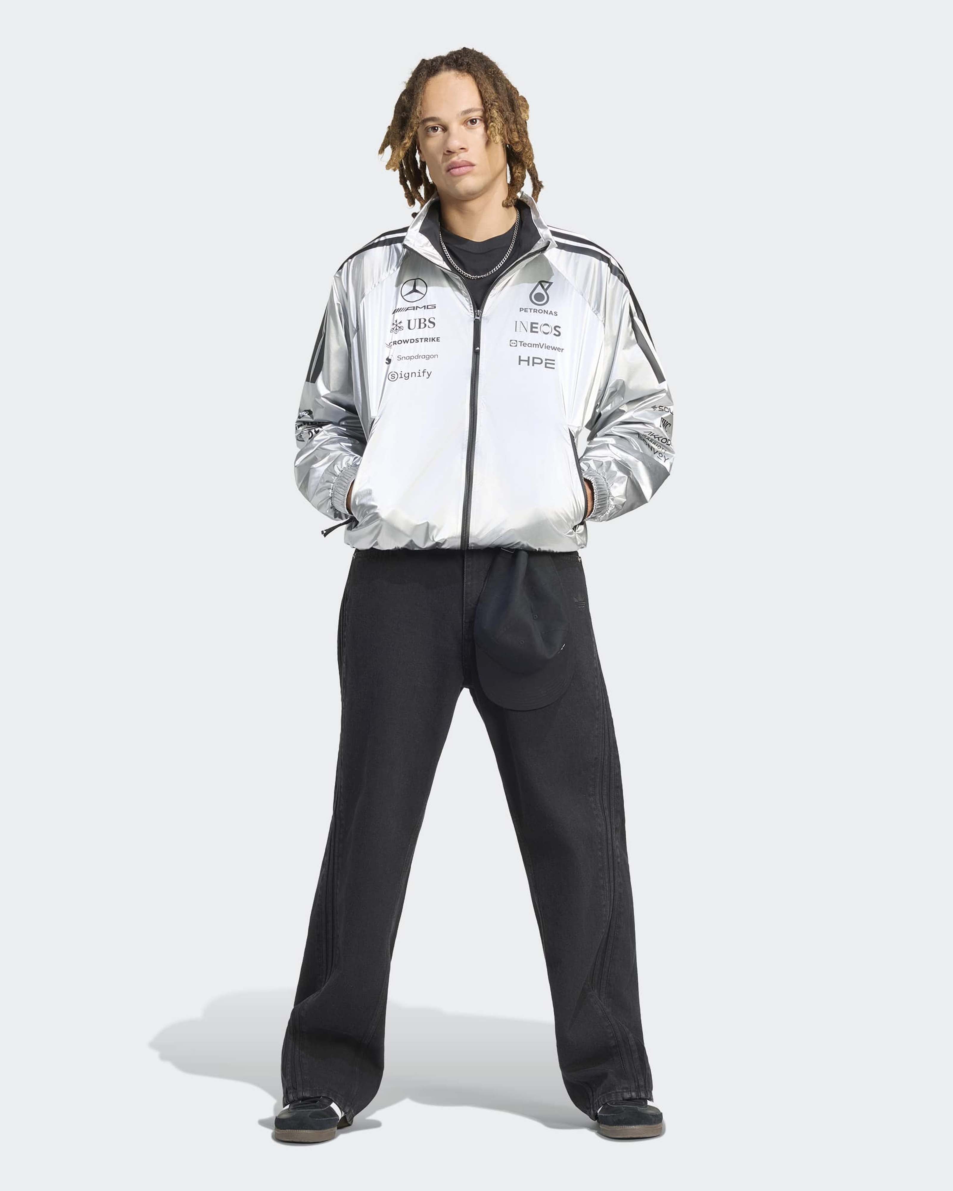mercades-menz様 2026 Unisex Silver Jacket | Mercedes-AMG PETRONAS F1 Team x adidas