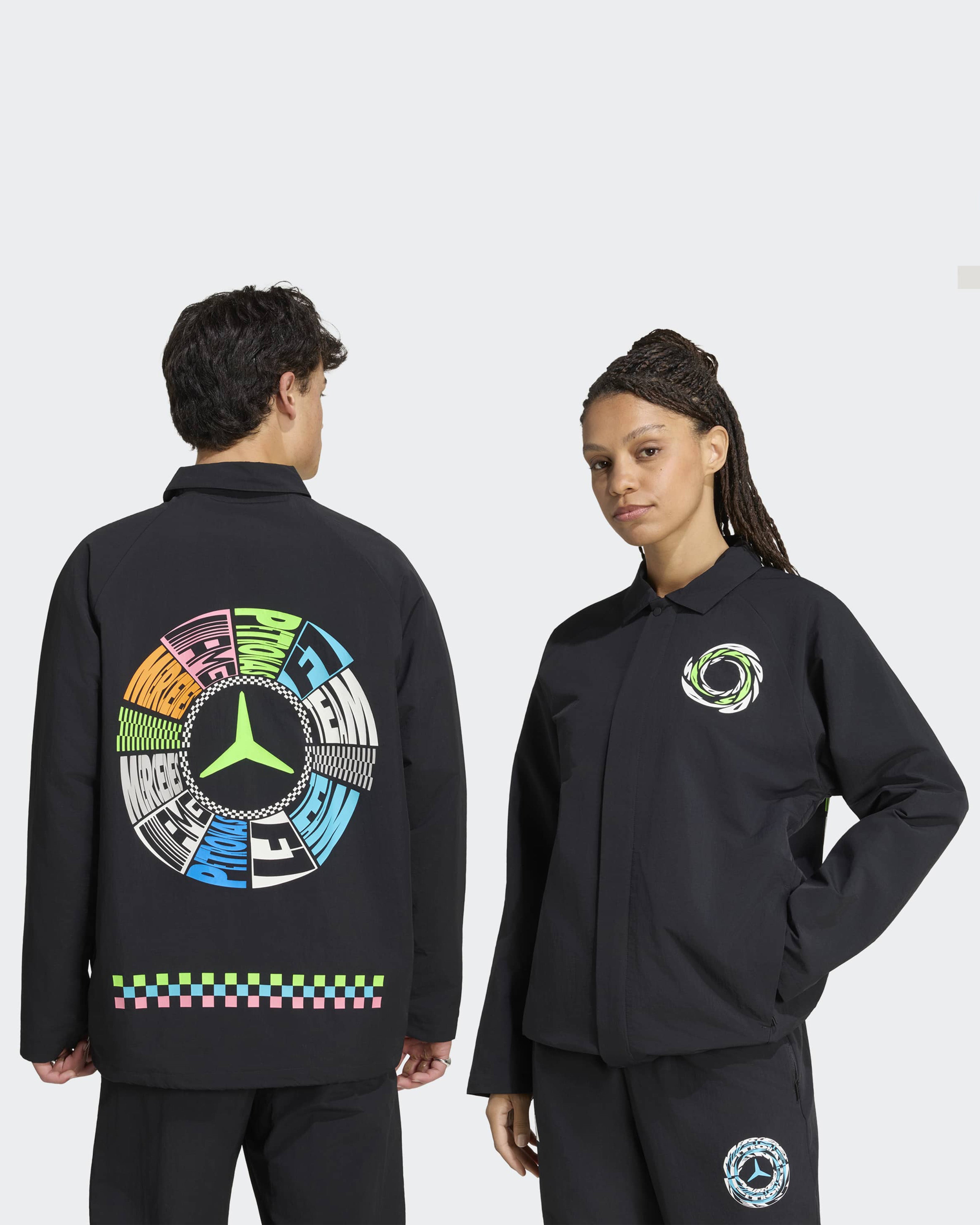 Unisex Lights On Jacket Black