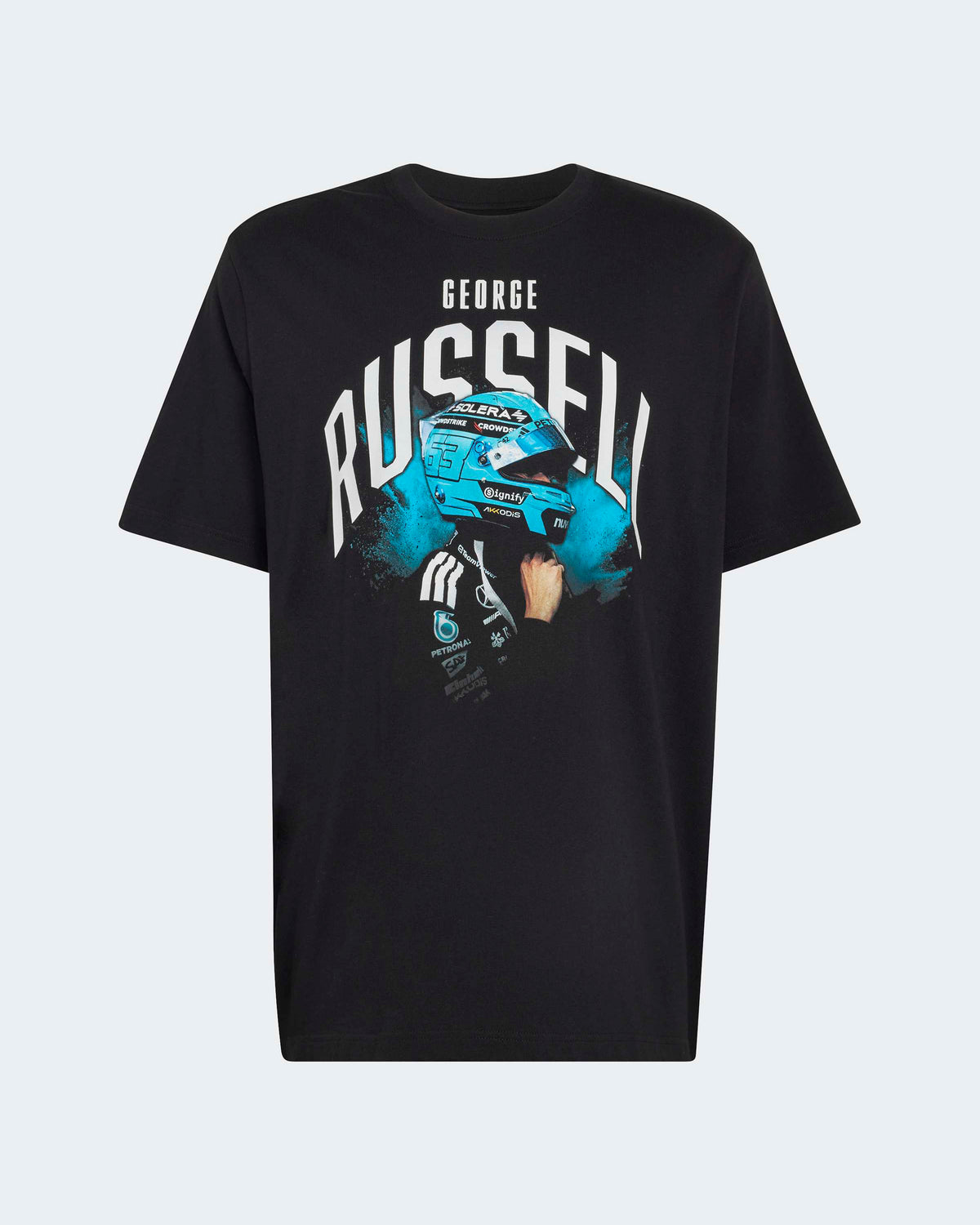 Mens George Russell Graphic Tee Black