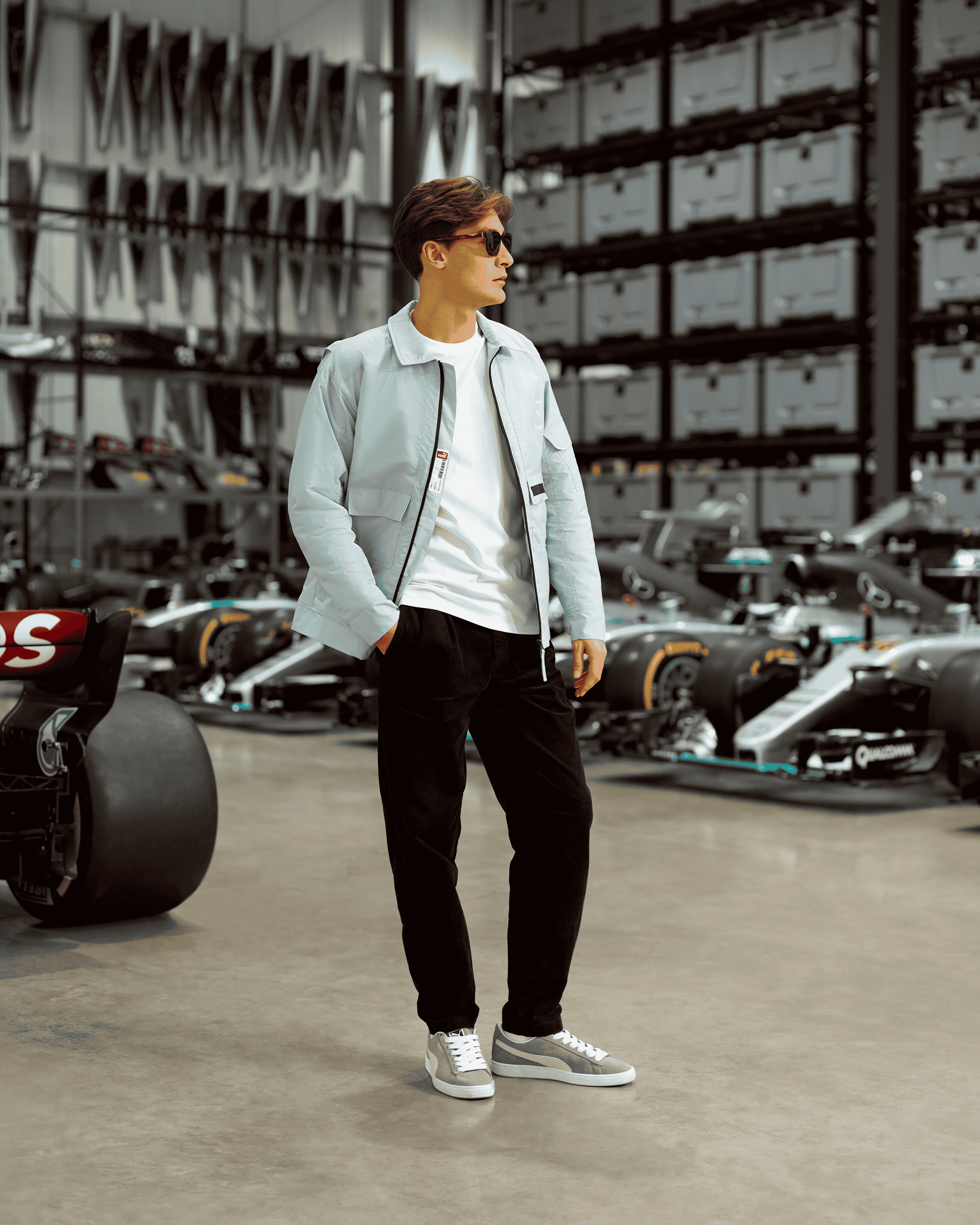Raeburn x Mercedes-AMG F1 x Puma Jacket Ice Flow