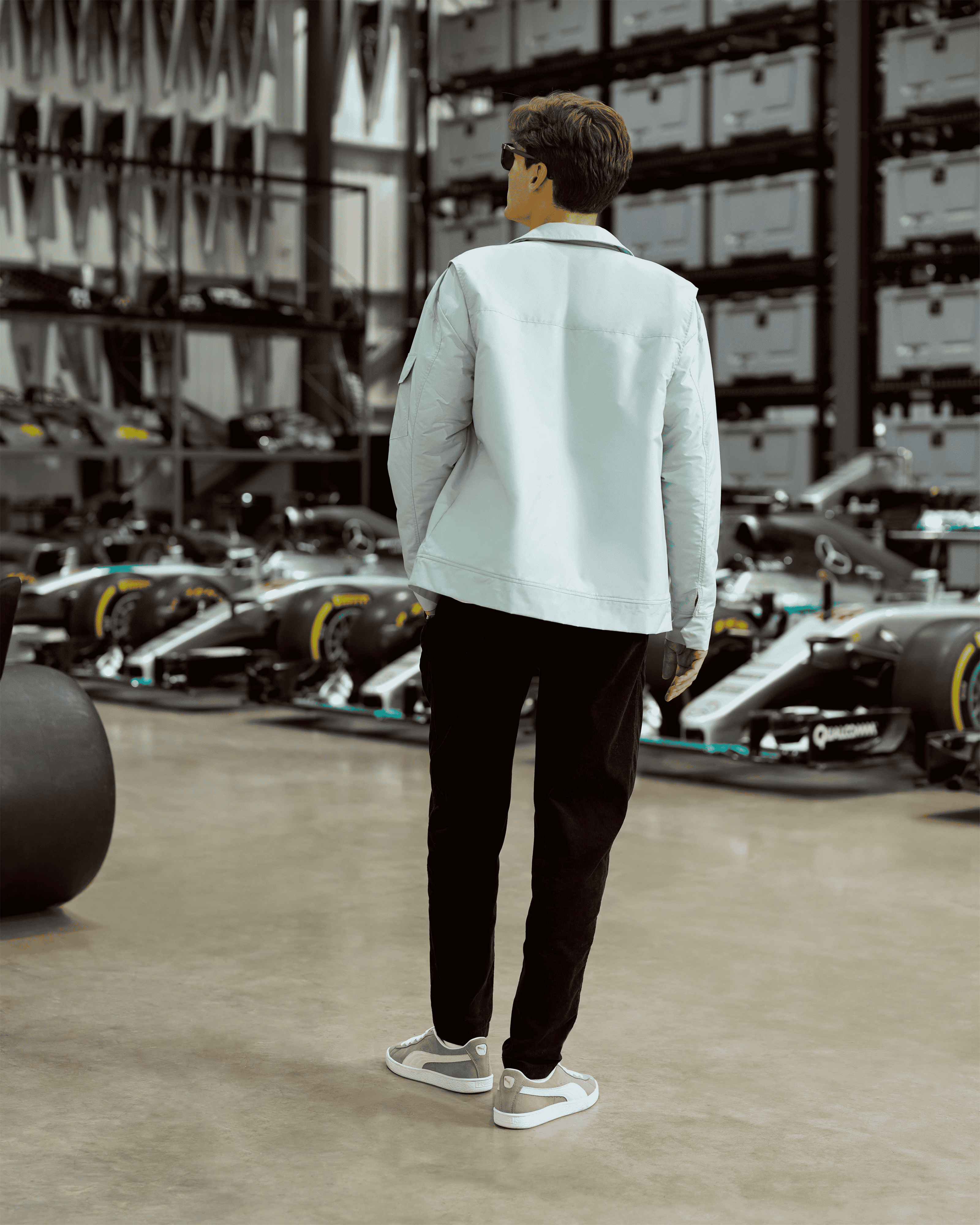 Raeburn x Mercedes-AMG F1 x Puma Jacket Ice Flow