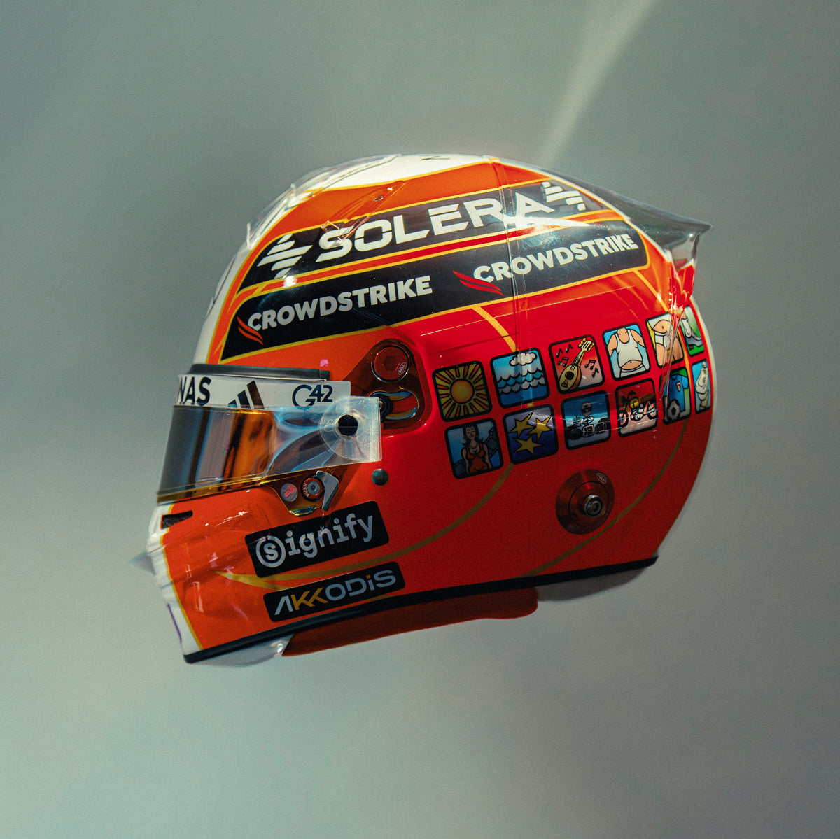 Kimi Antonelli 2026 Monza Mini Bell Helmet Replica 1:2