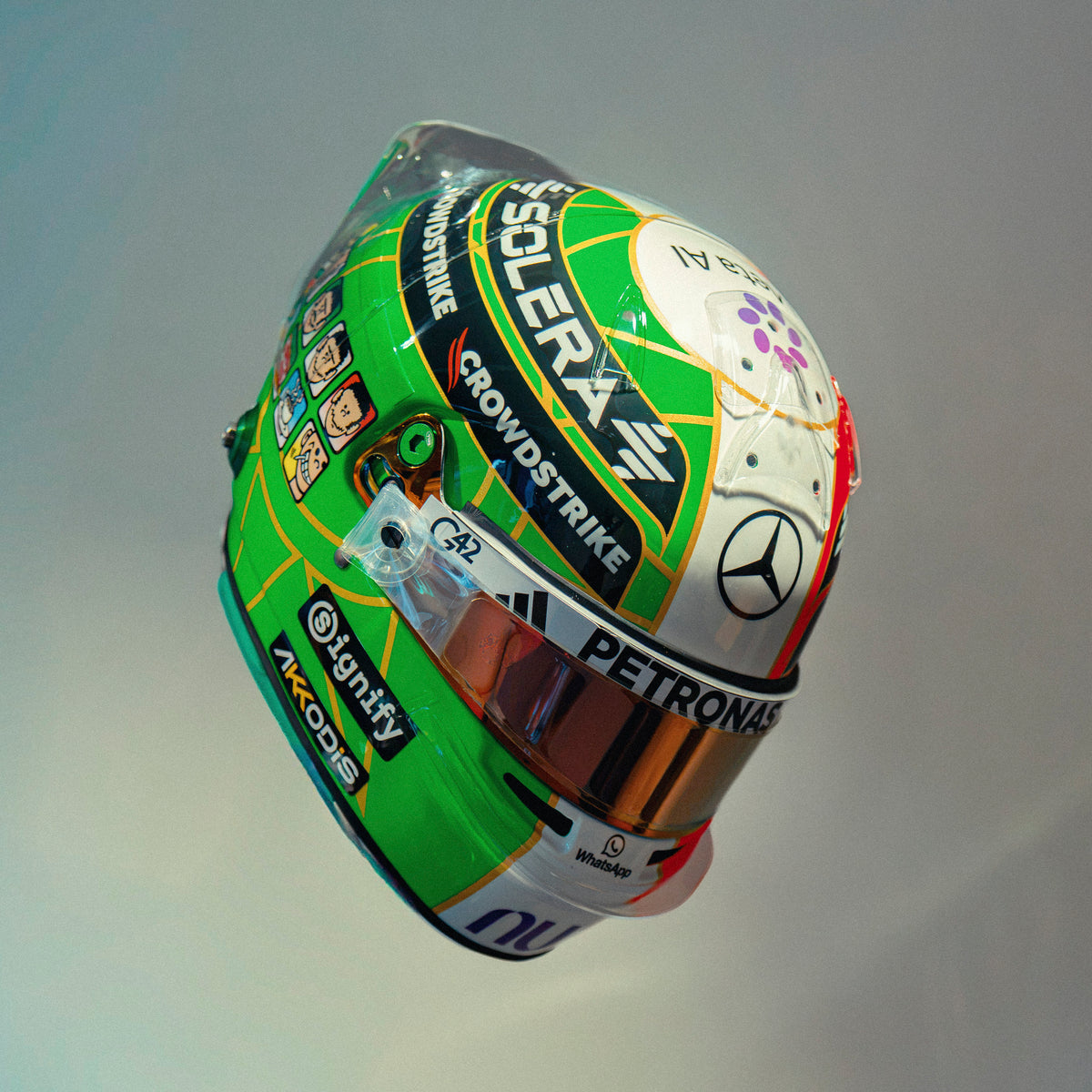 Kimi Antonelli 2026 Monza Mini Bell Helmet Replica 1:2