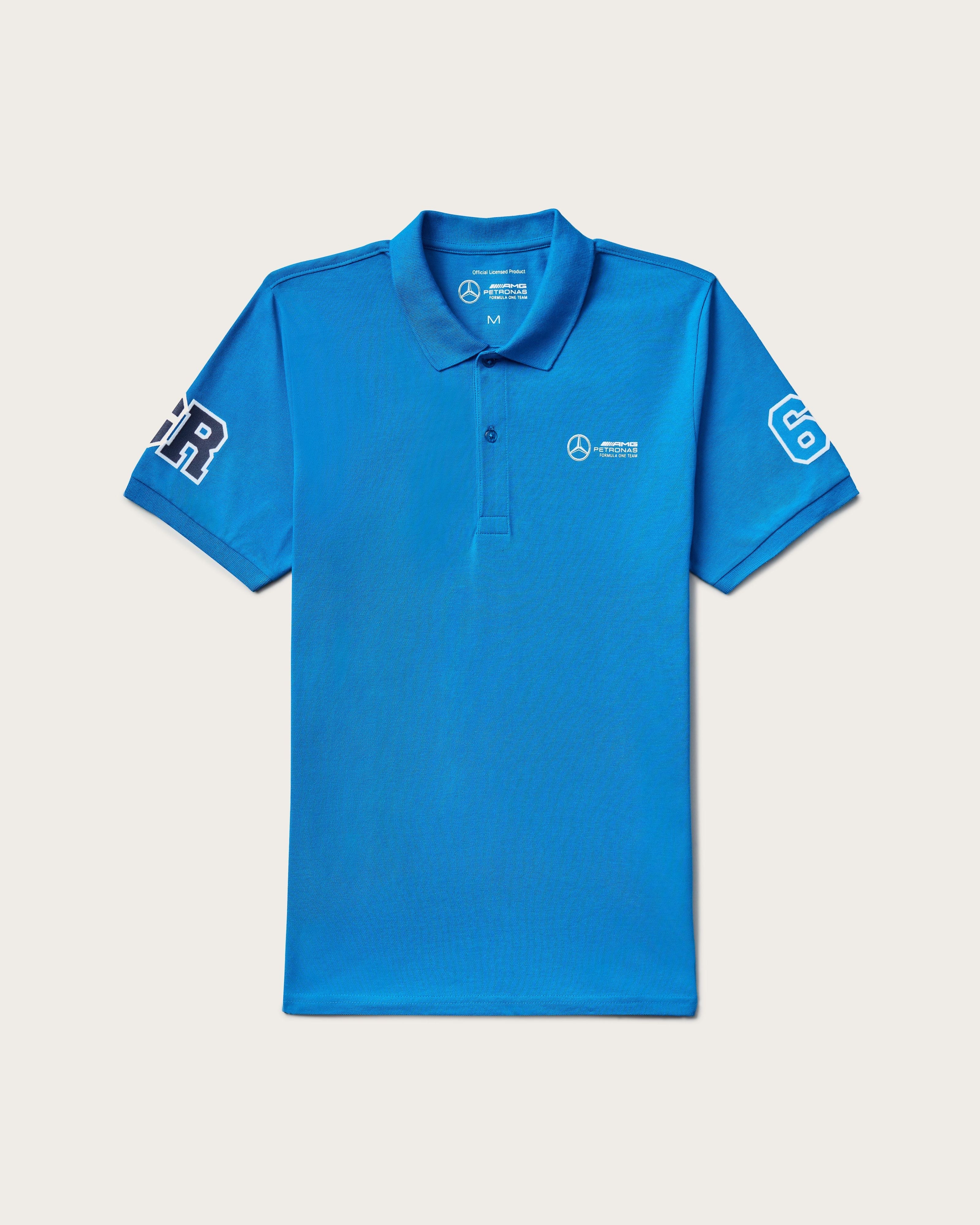 Mens George Russell Polo Blue