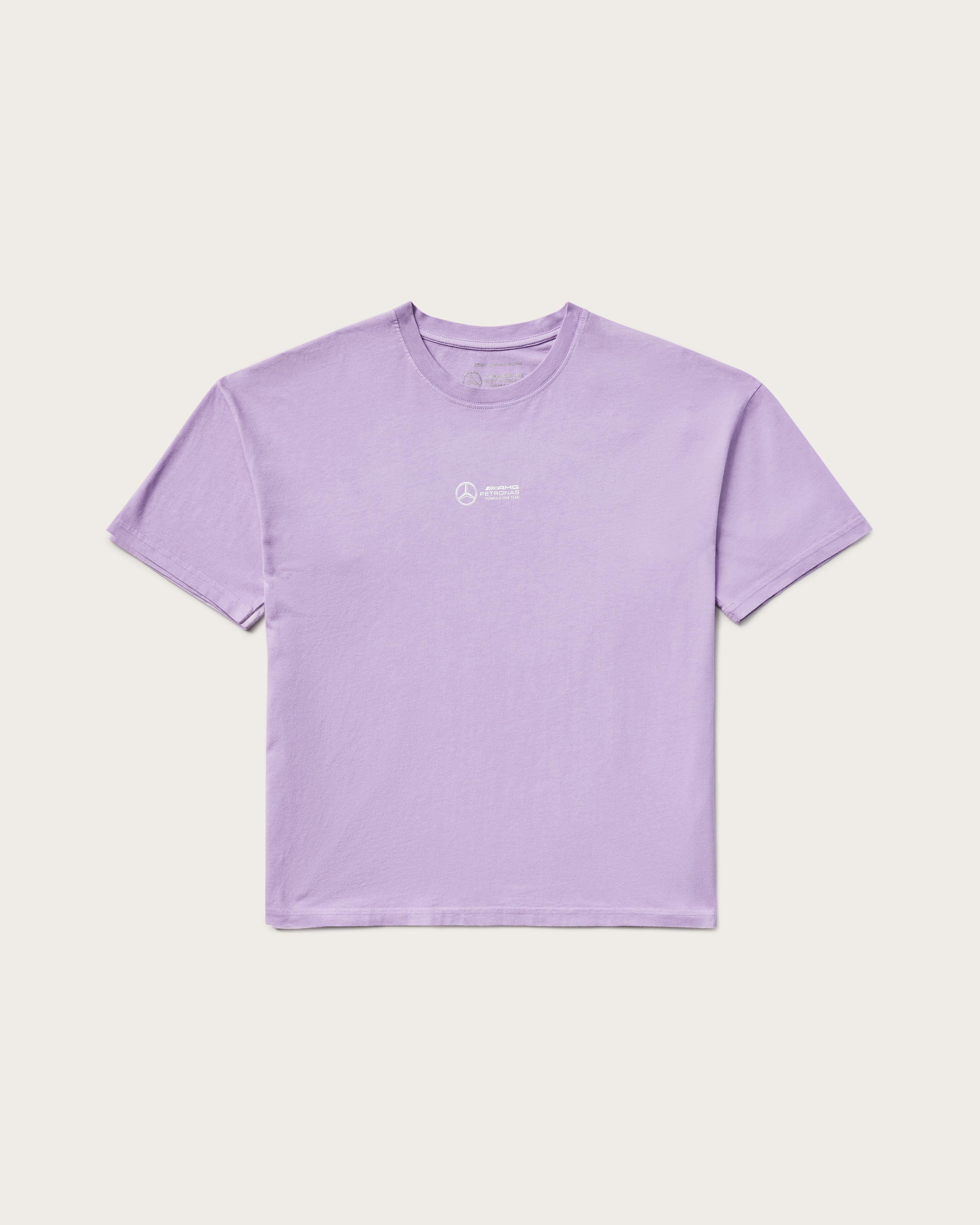 Womens Retro Tee Lilac | Official Mercedes-AMG PETRONAS F1
