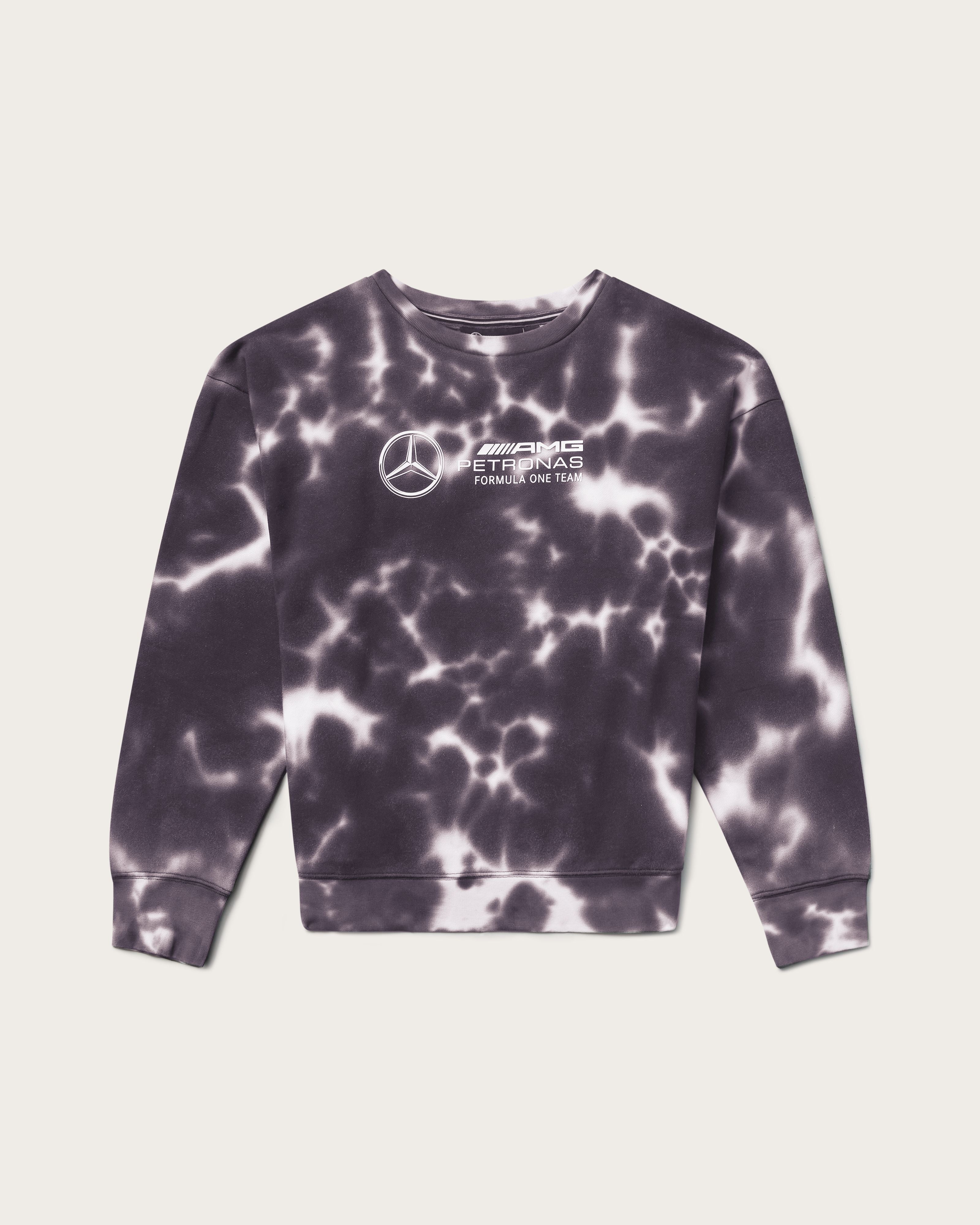 Grey tie dye crew neck sale