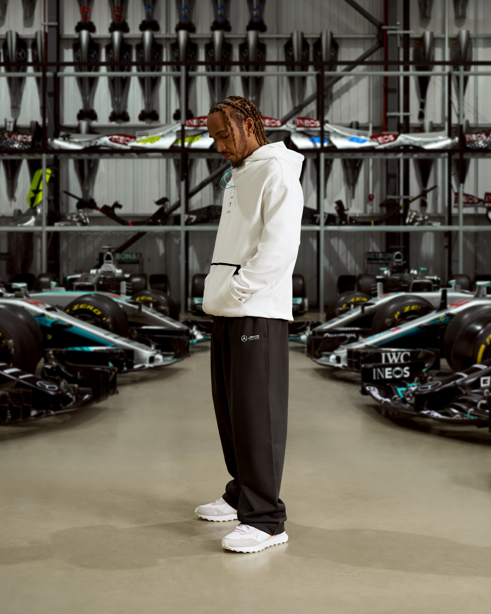 Raeburn x Mercedes-AMG F1 x Puma Graphic Hoody White