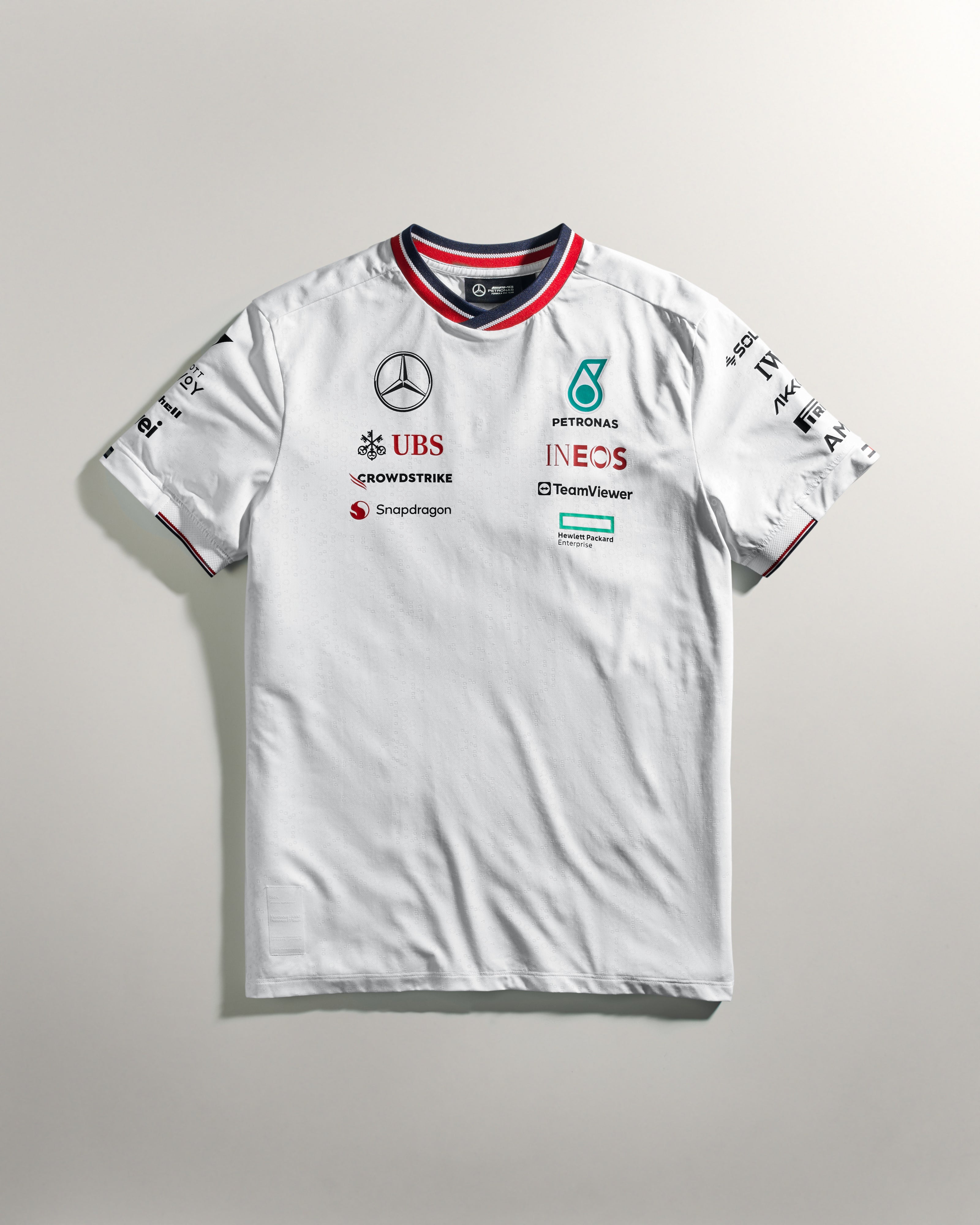 Mens 2024 Team Driver Tee White | Official Mercedes-AMG