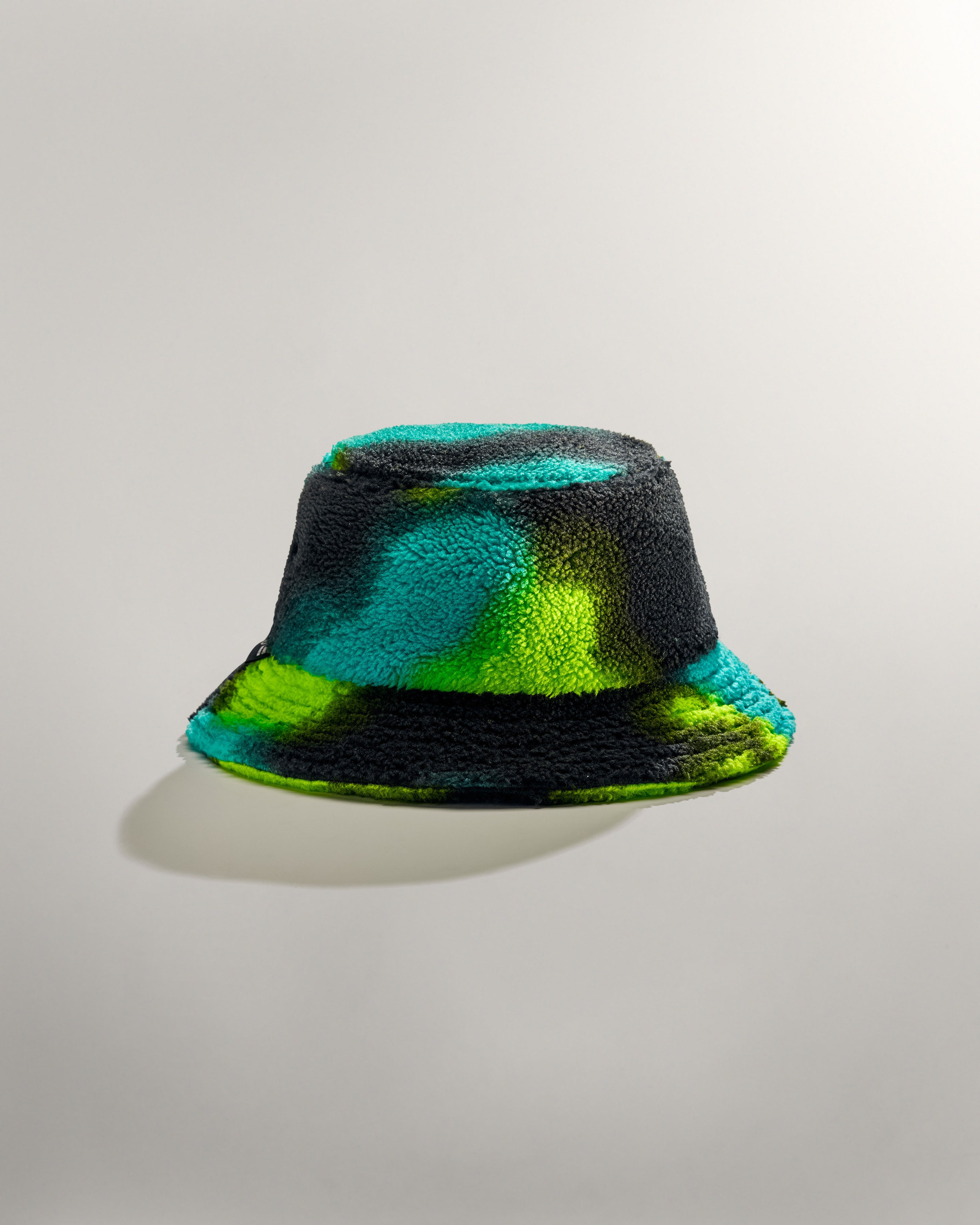 Spray Camo Fleece Bucket Hat Multicolour