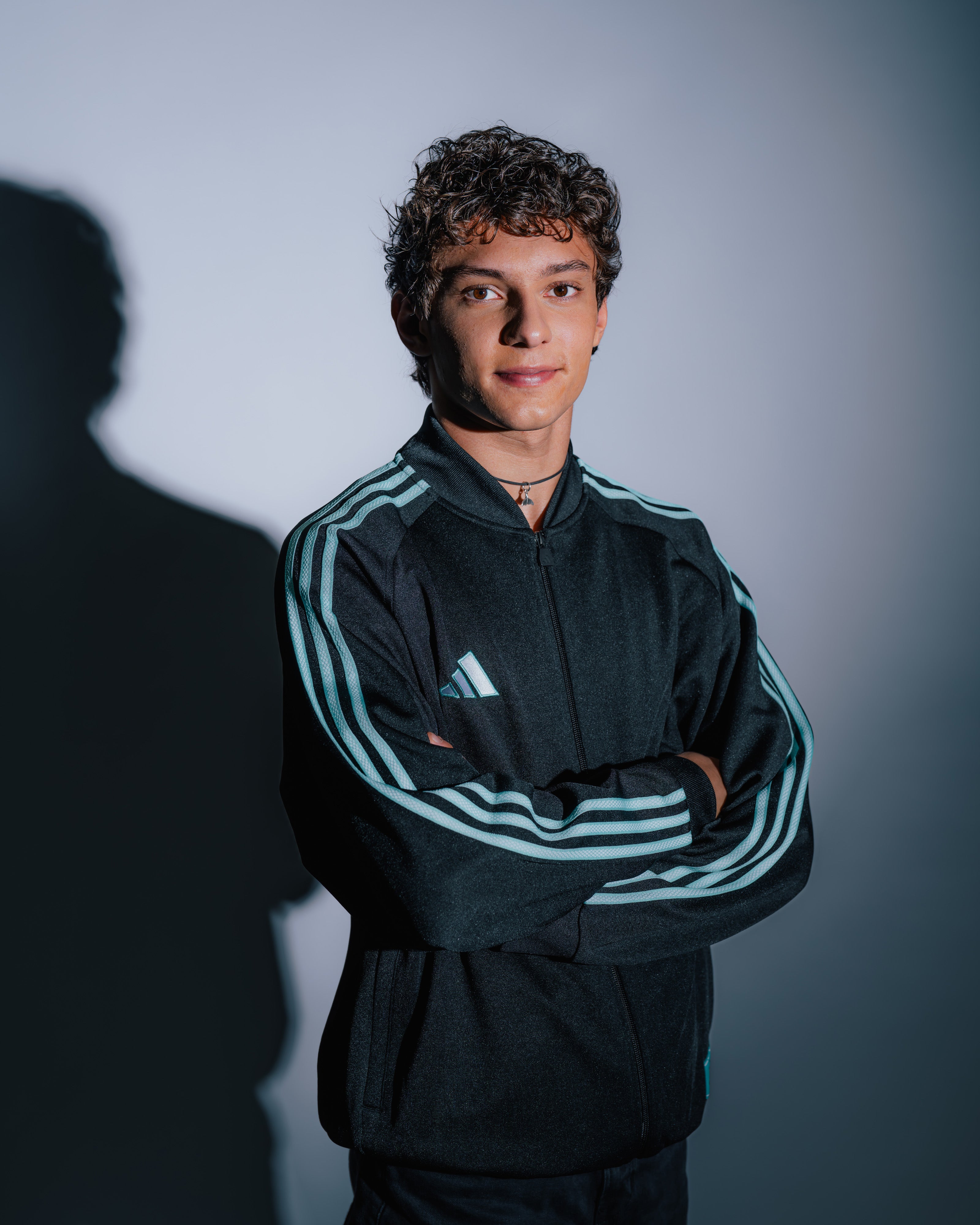 Mens Las Vegas Track Top Black/Teal | Official Mercedes-AMG