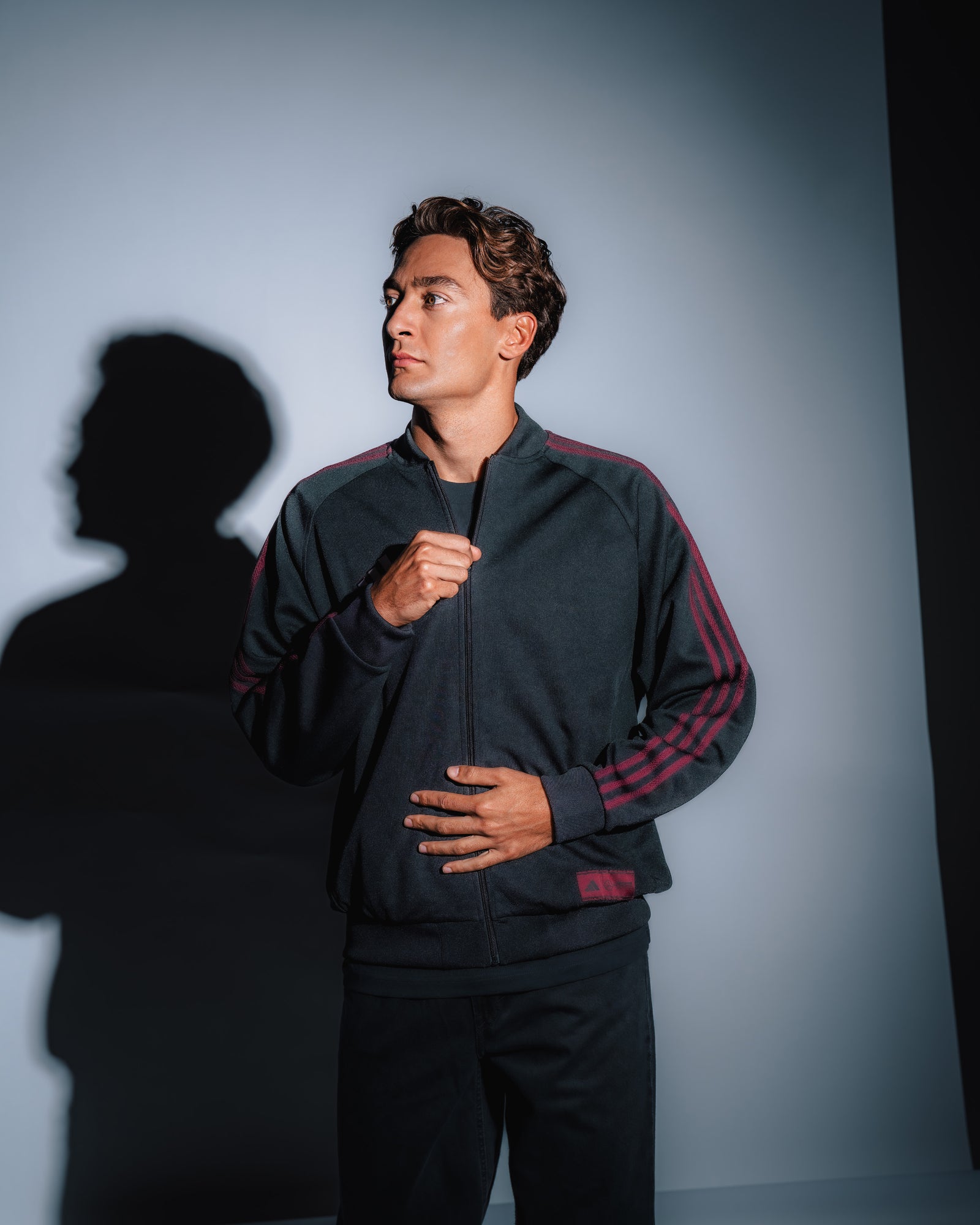 Mens Las Vegas Track Top Black