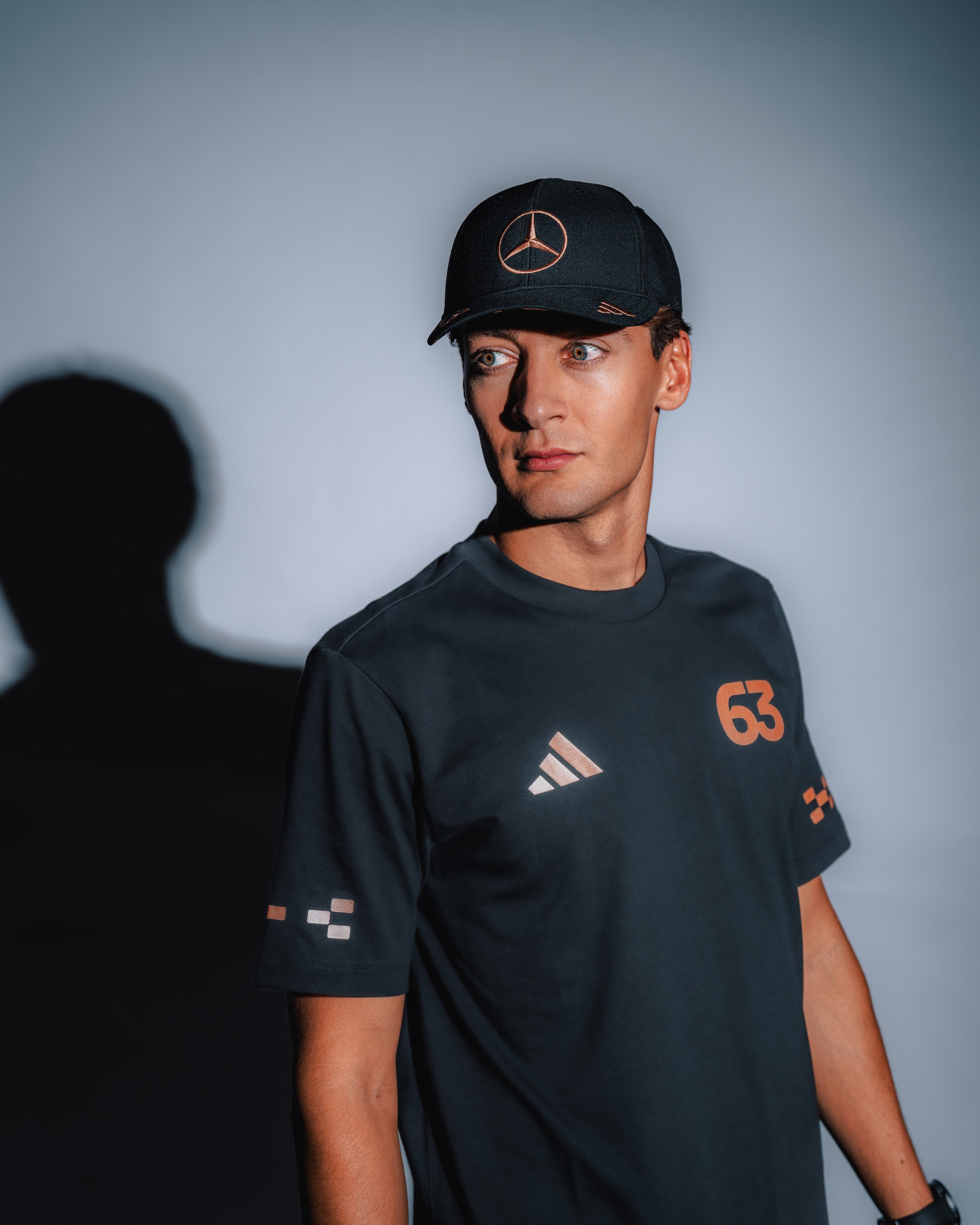 Mens George Russell Las Vegas T-shirt Black