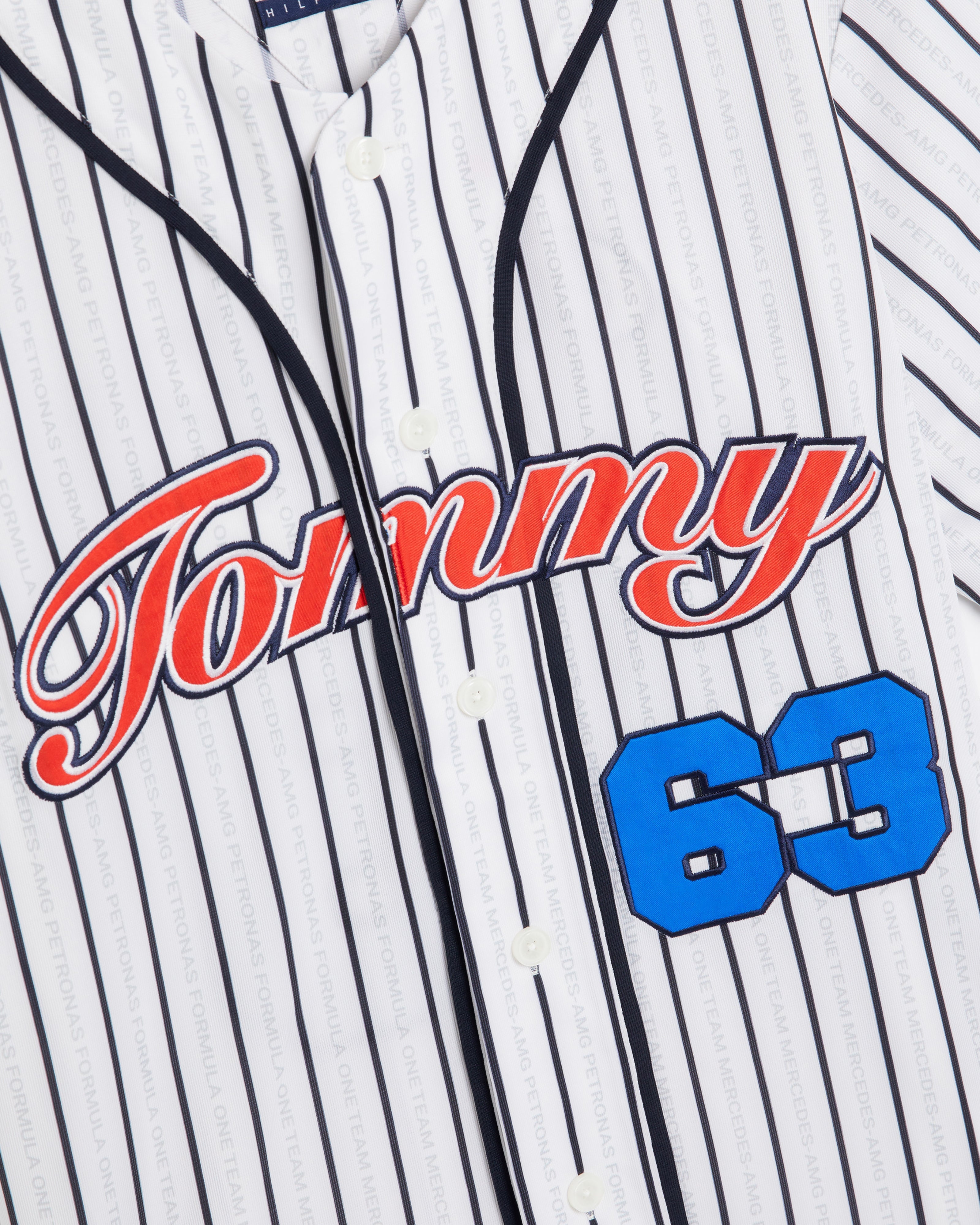 Tommy x Mercedes-AMG F1 x Awake NY Baseball Jersey White