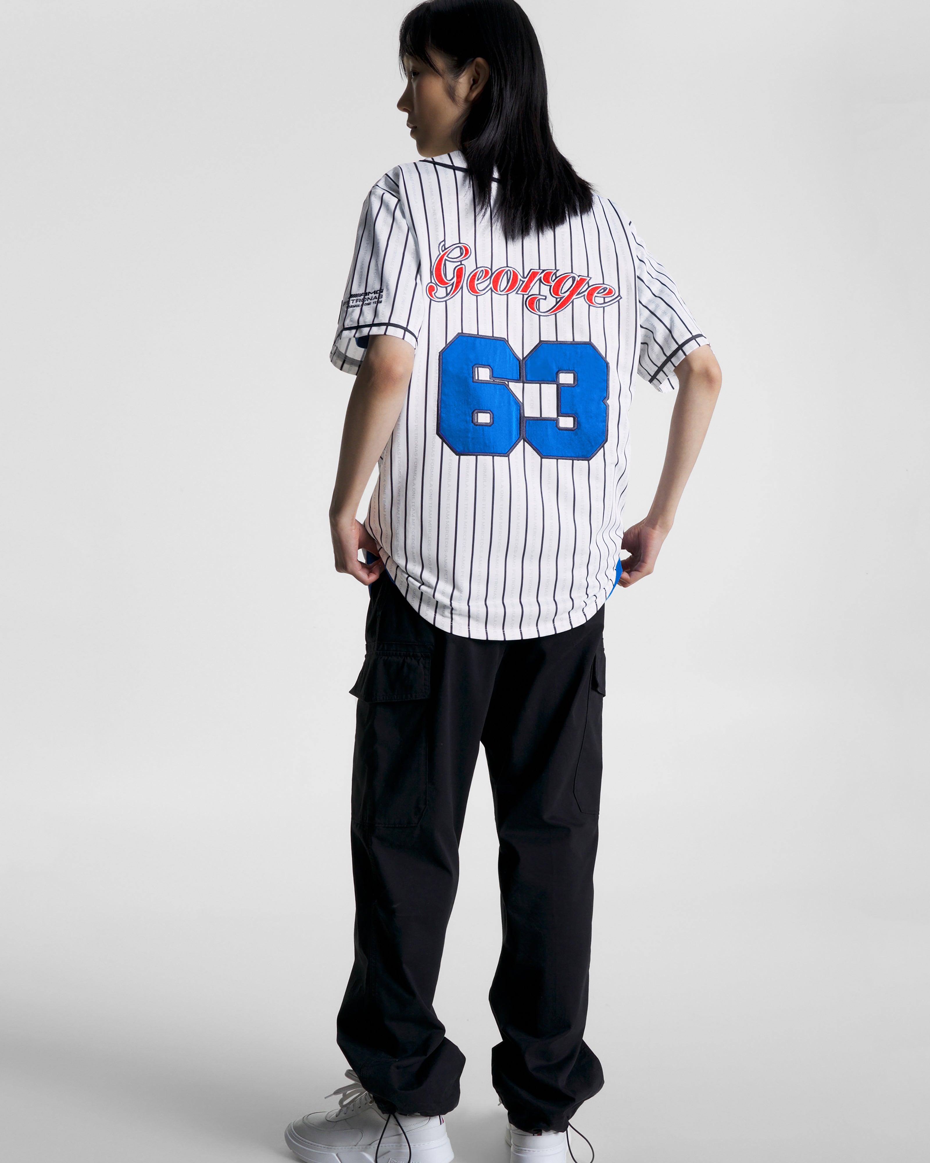 Tommy x Mercedes-AMG F1 x Awake NY Baseball Jersey White