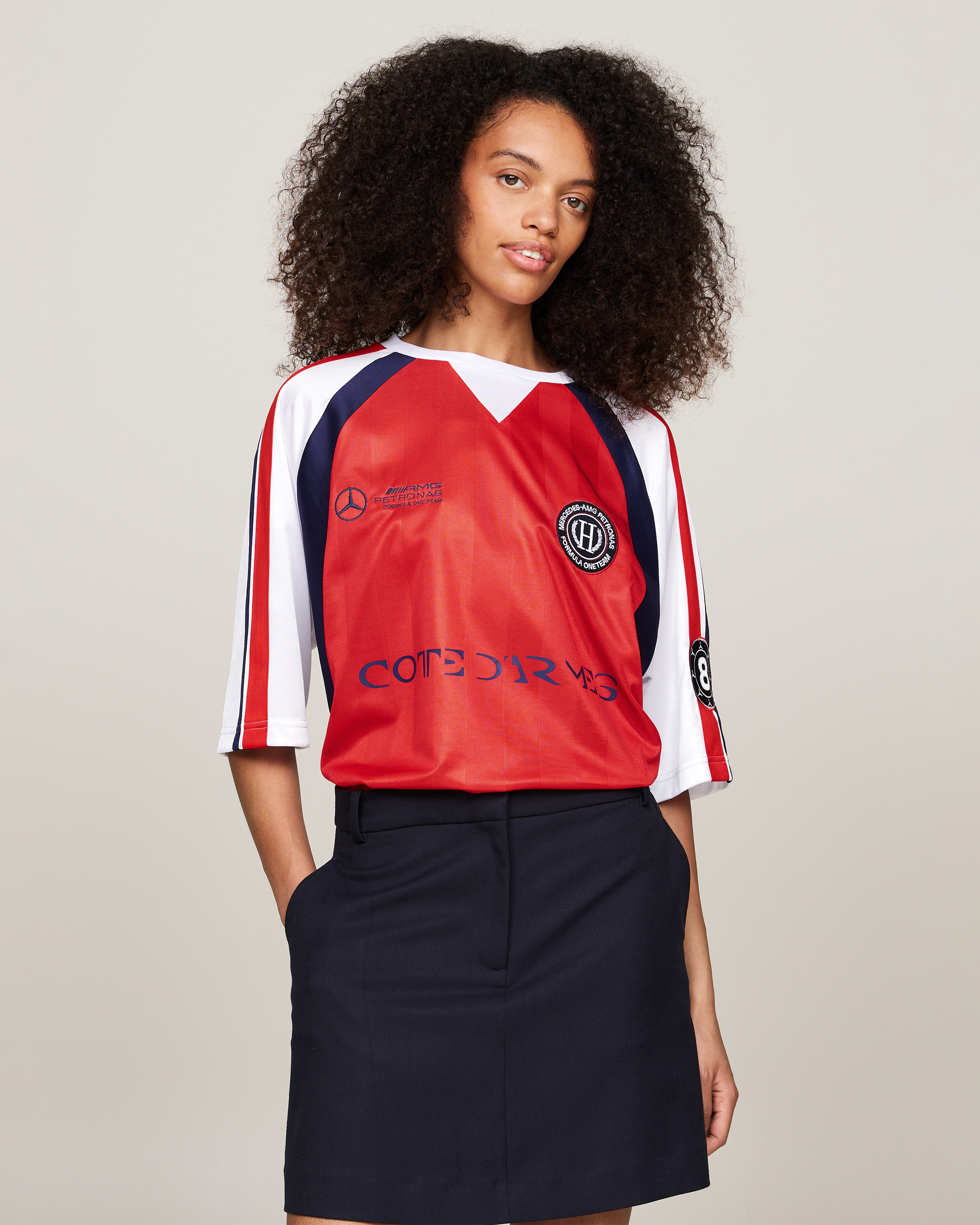 Tommy x Mercedes-AMG F1 x Clarence Ruth Hilfiger Soccer Tee