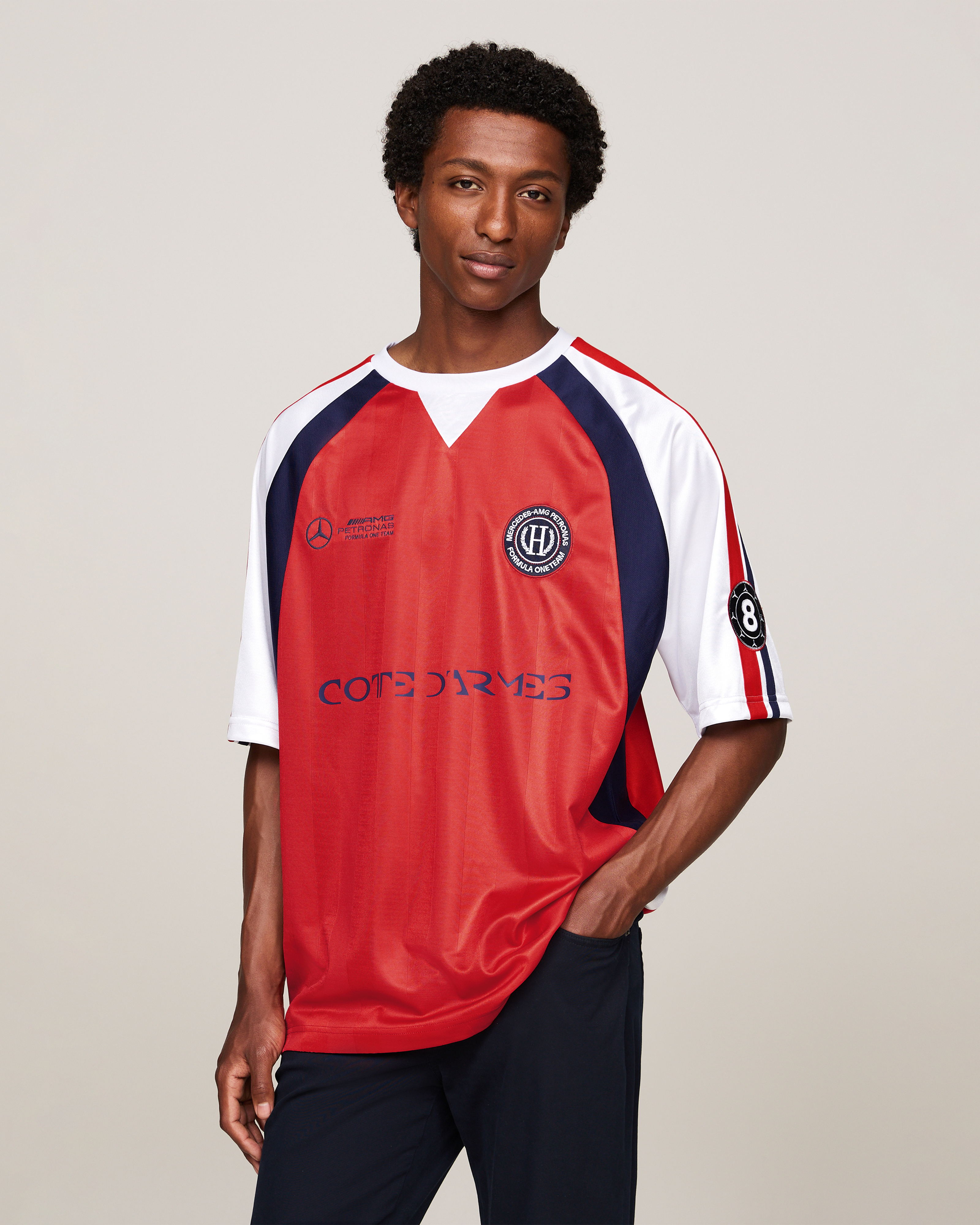 Tommy x Mercedes-AMG F1 x Clarence Ruth Hilfiger Soccer Tee