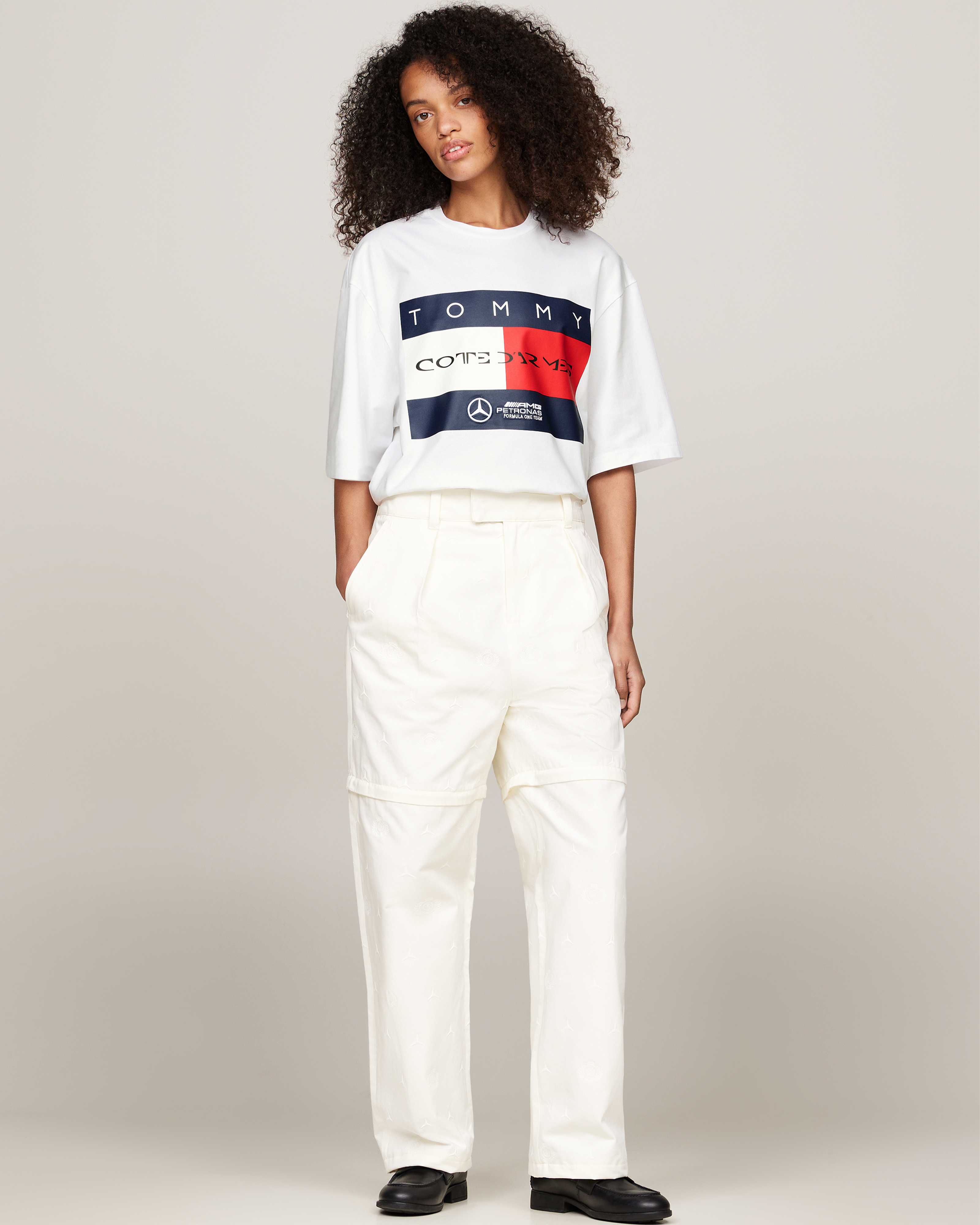 Tommy x Mercedes-AMG F1 x Clarence Ruth Flag Tee White
