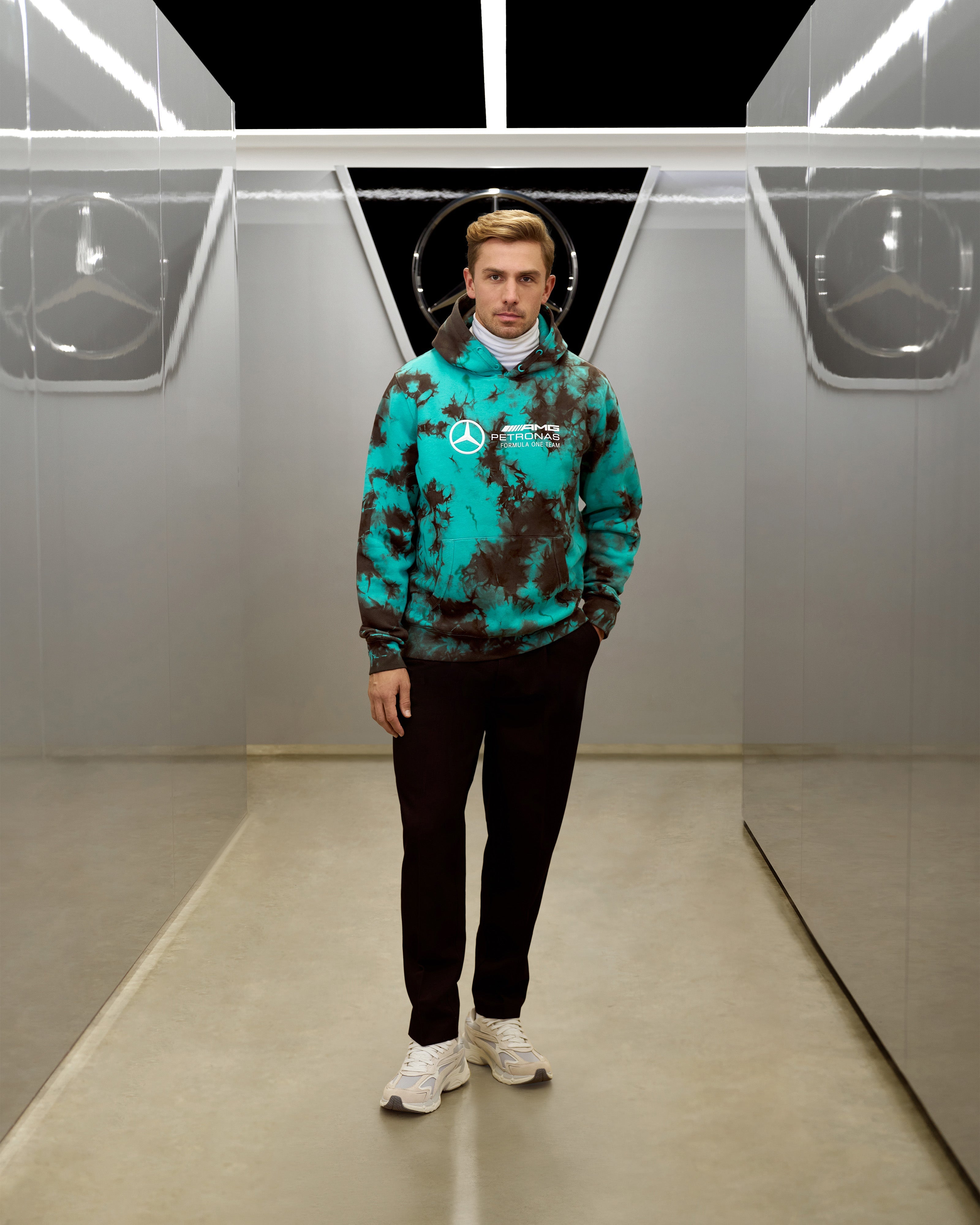 Mens Tie Dye Hoody Multicolour | Official Mercedes-AMG
