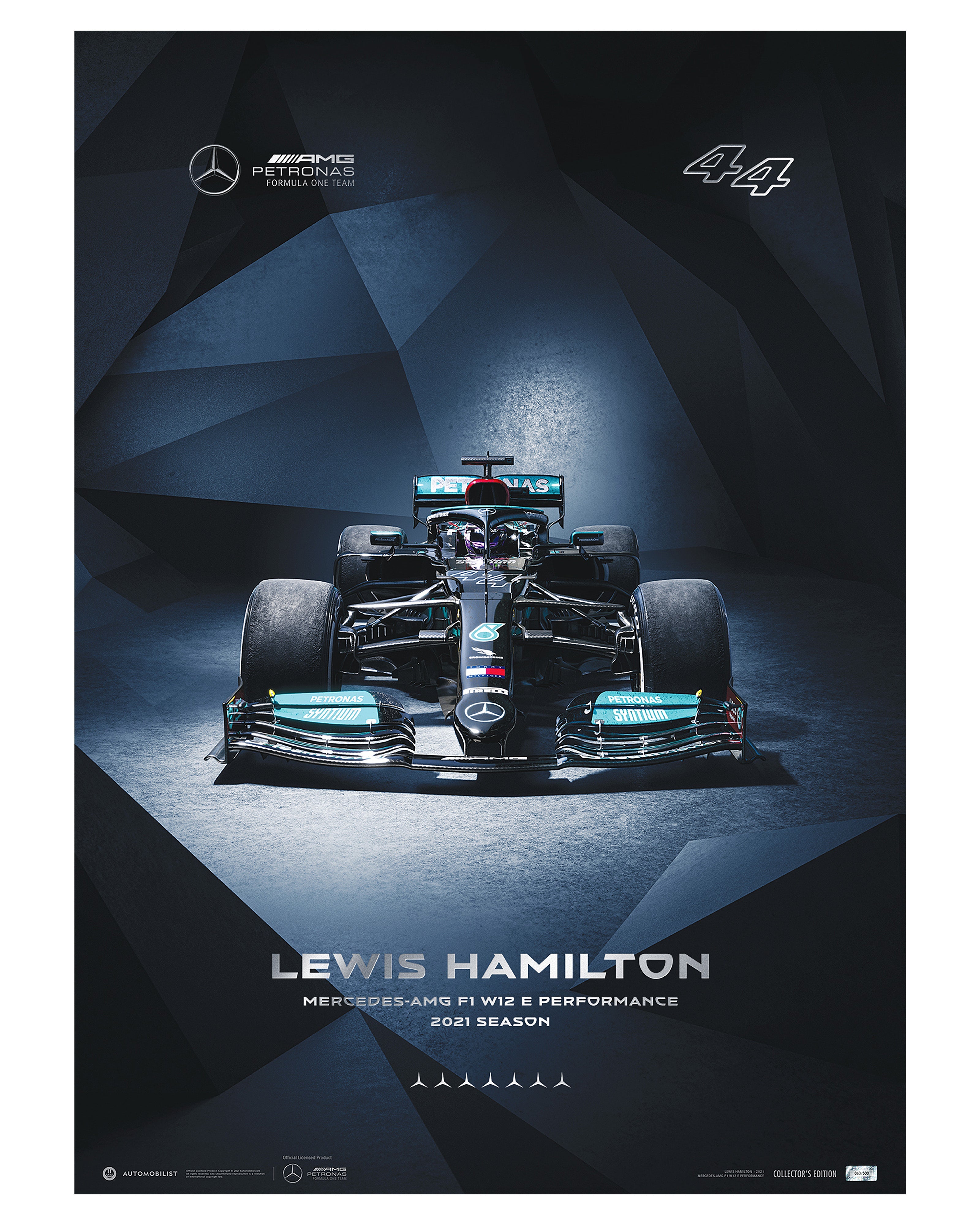 Lewis Hamilton 2021 Collectors Edition Poster | Official Mercedes 