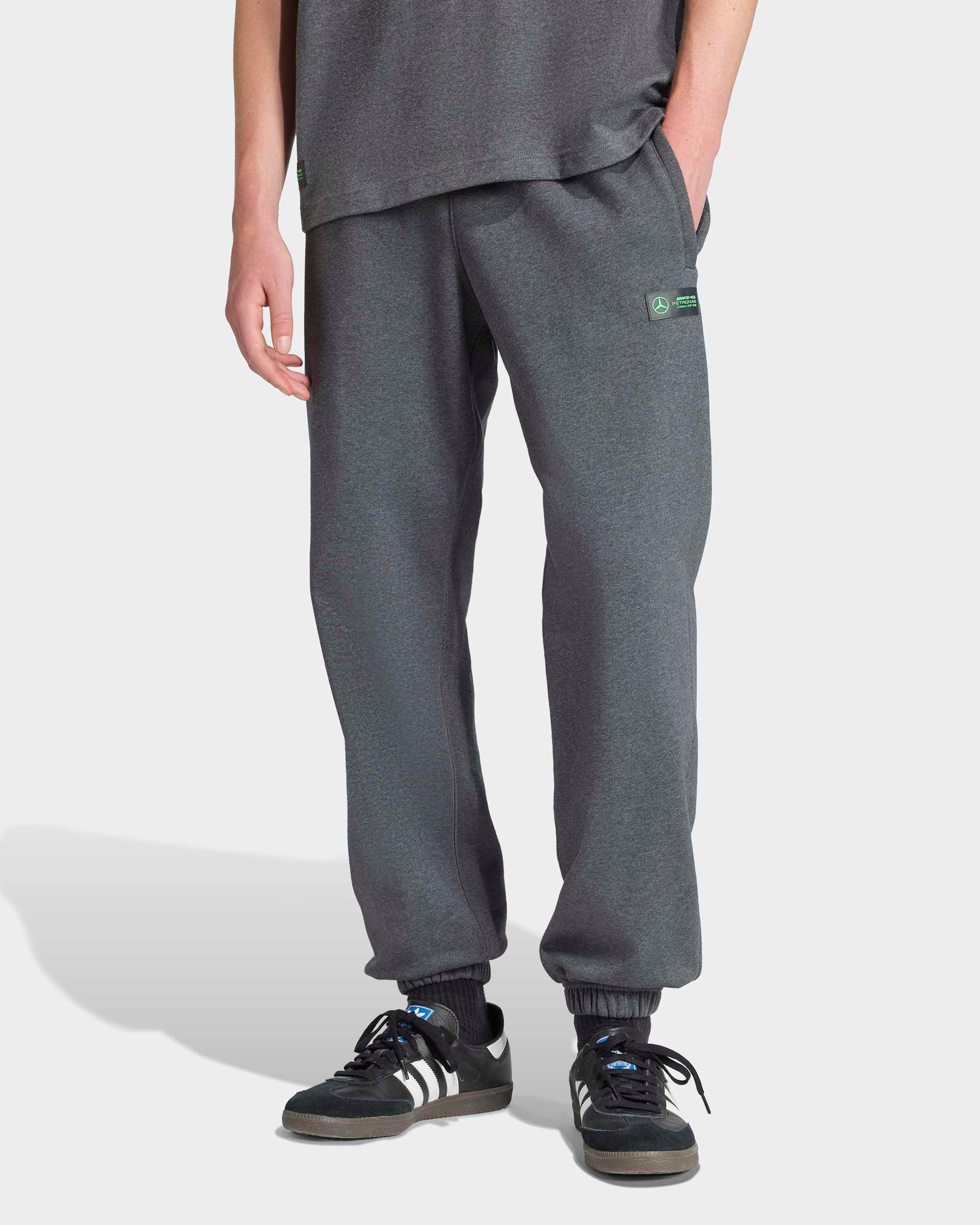 Mens Premium Sweat Joggers Grey | Official Mercedes-AMG PETRONAS