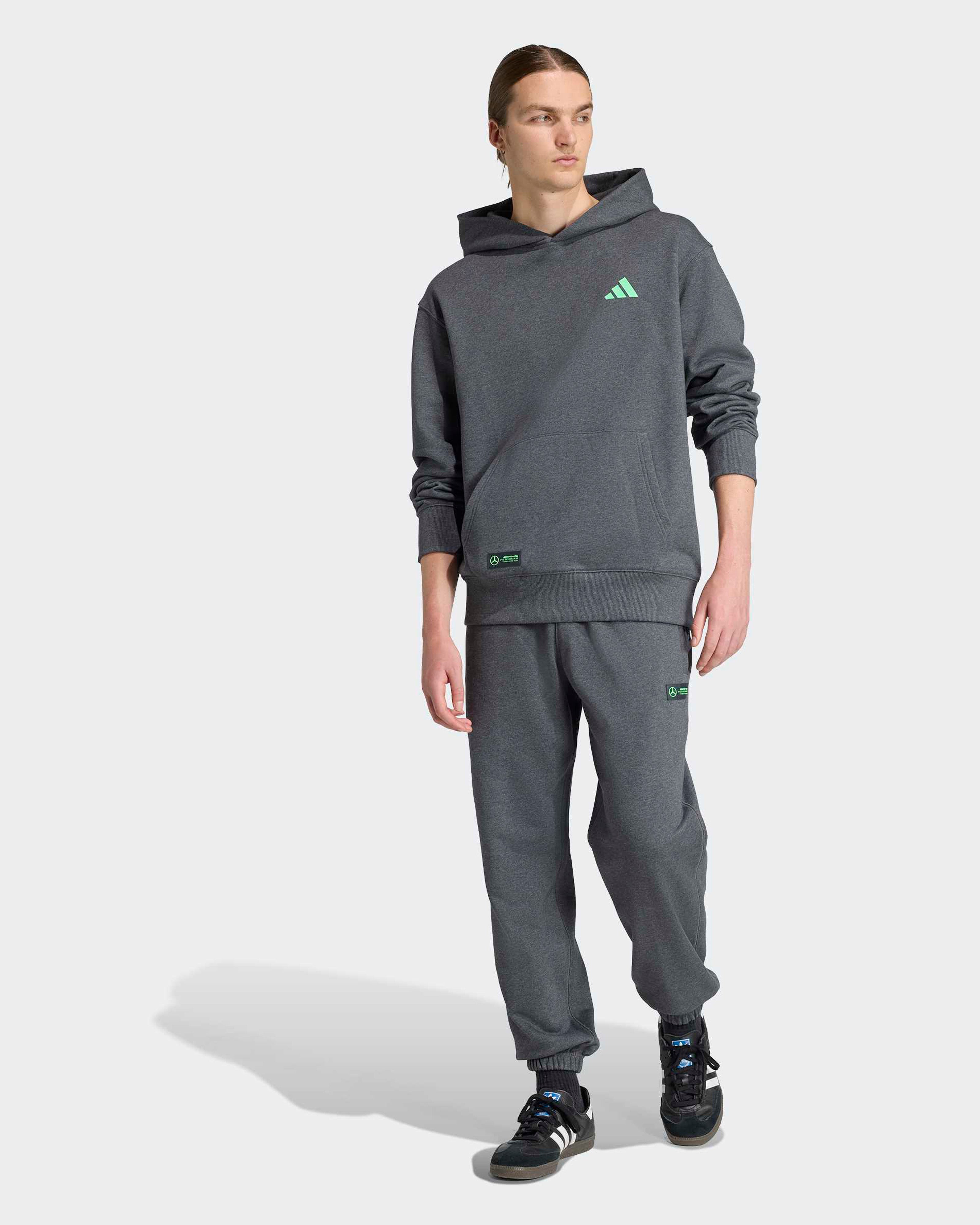 Mens Premium Sweat Hoody Grey
