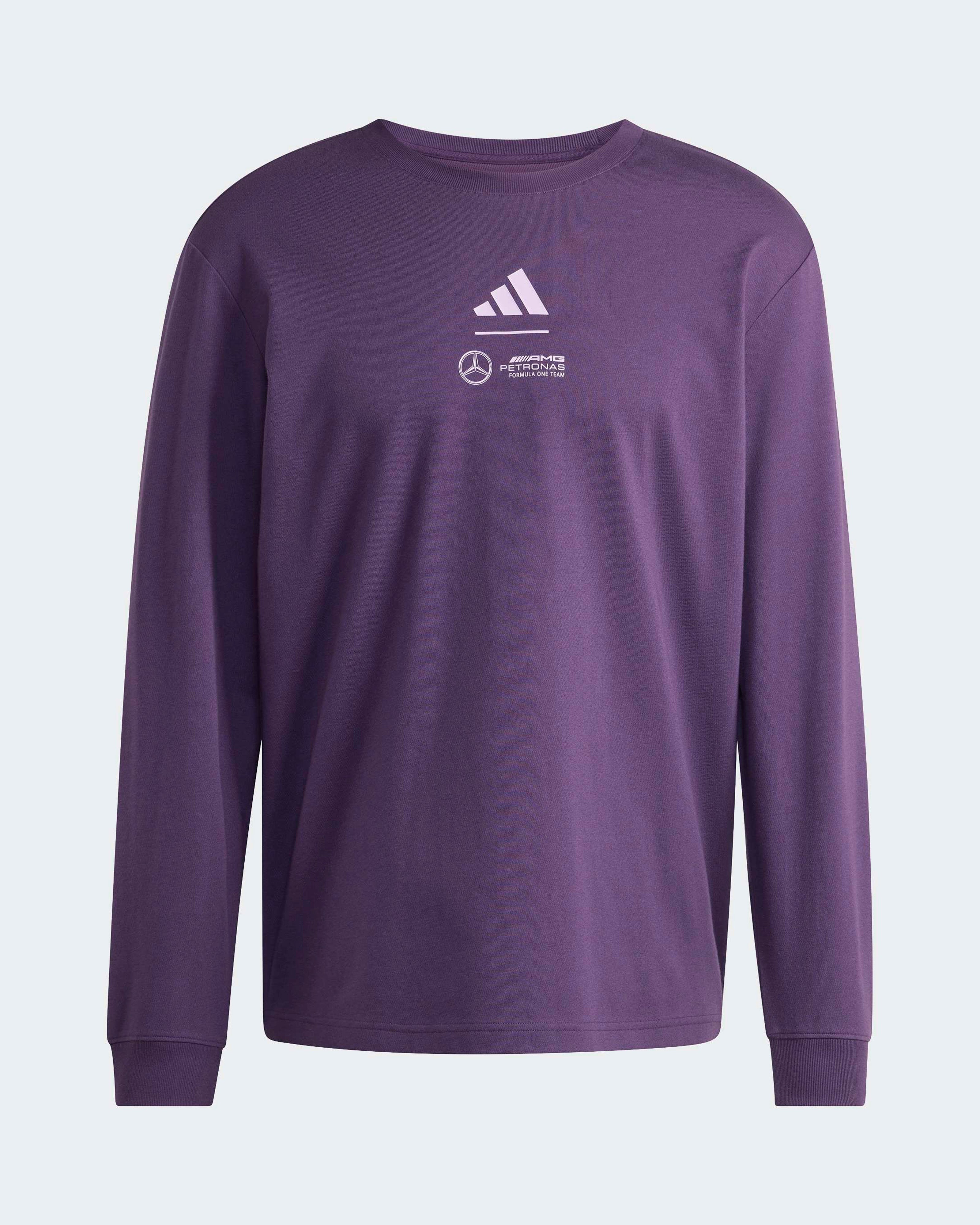 Mens Premium Woven Long Sleeve T-shirt Dark Purple | Official
