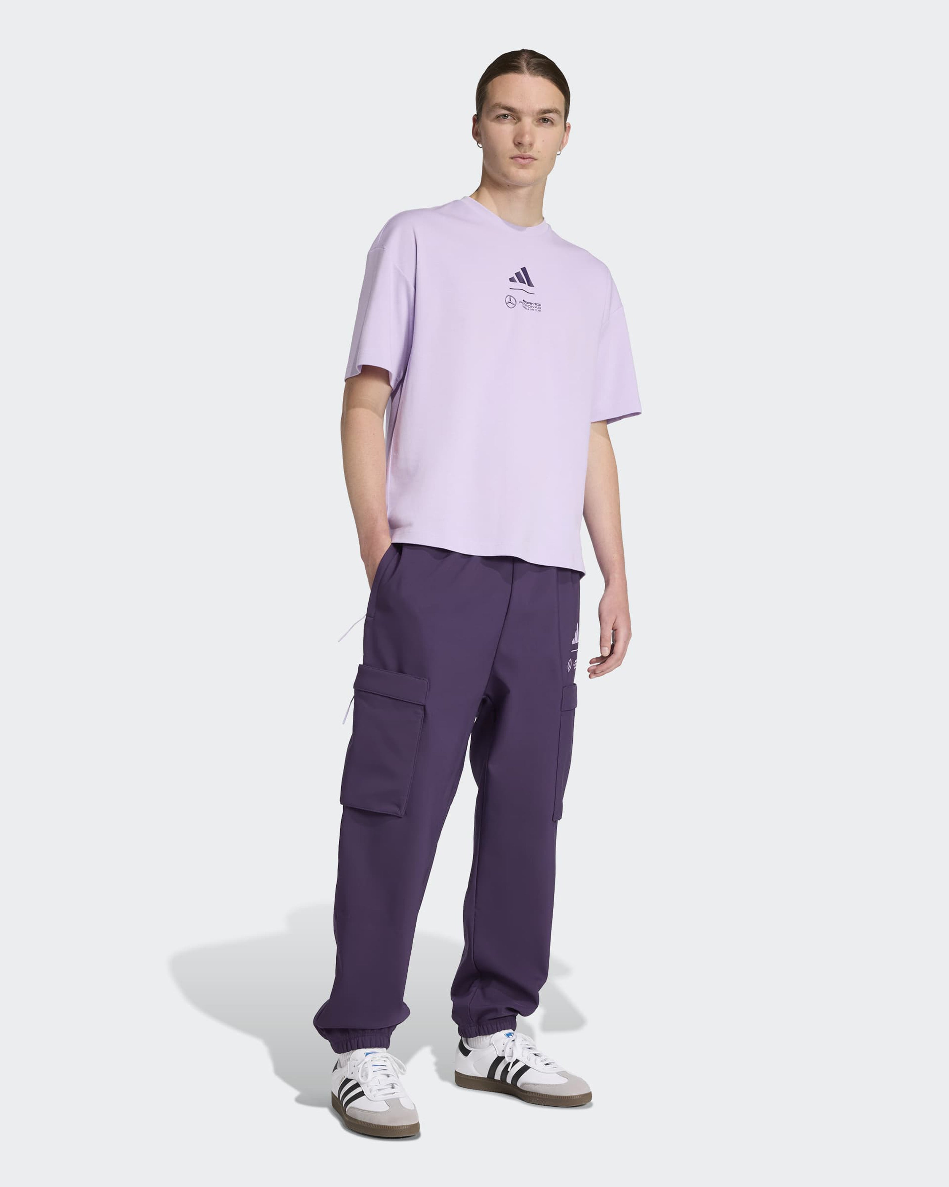 Mens Premium Woven Joggers Dark Purple | Official Mercedes-AMG