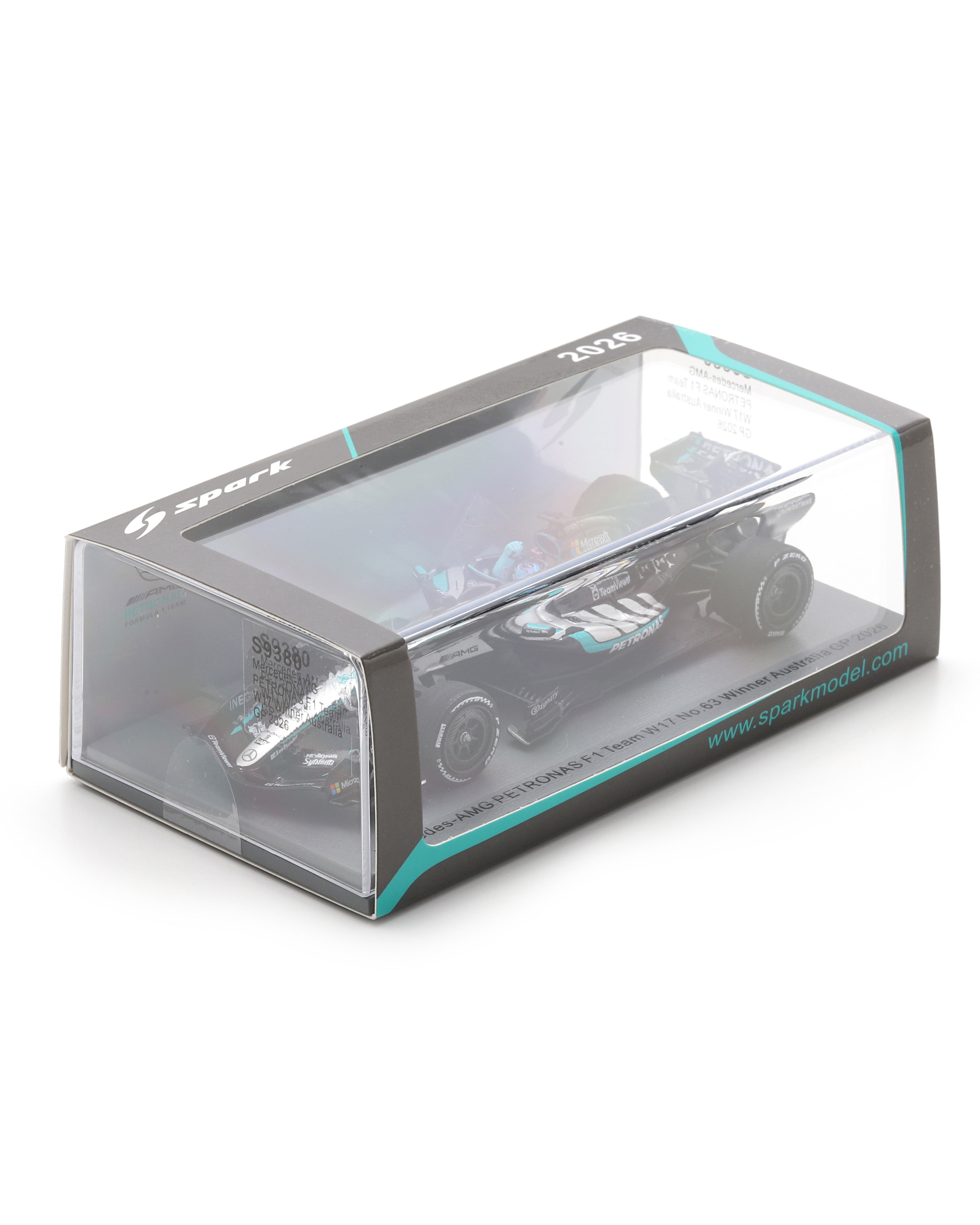 George Russell Australia GP 2026 Car Model with Pit Board