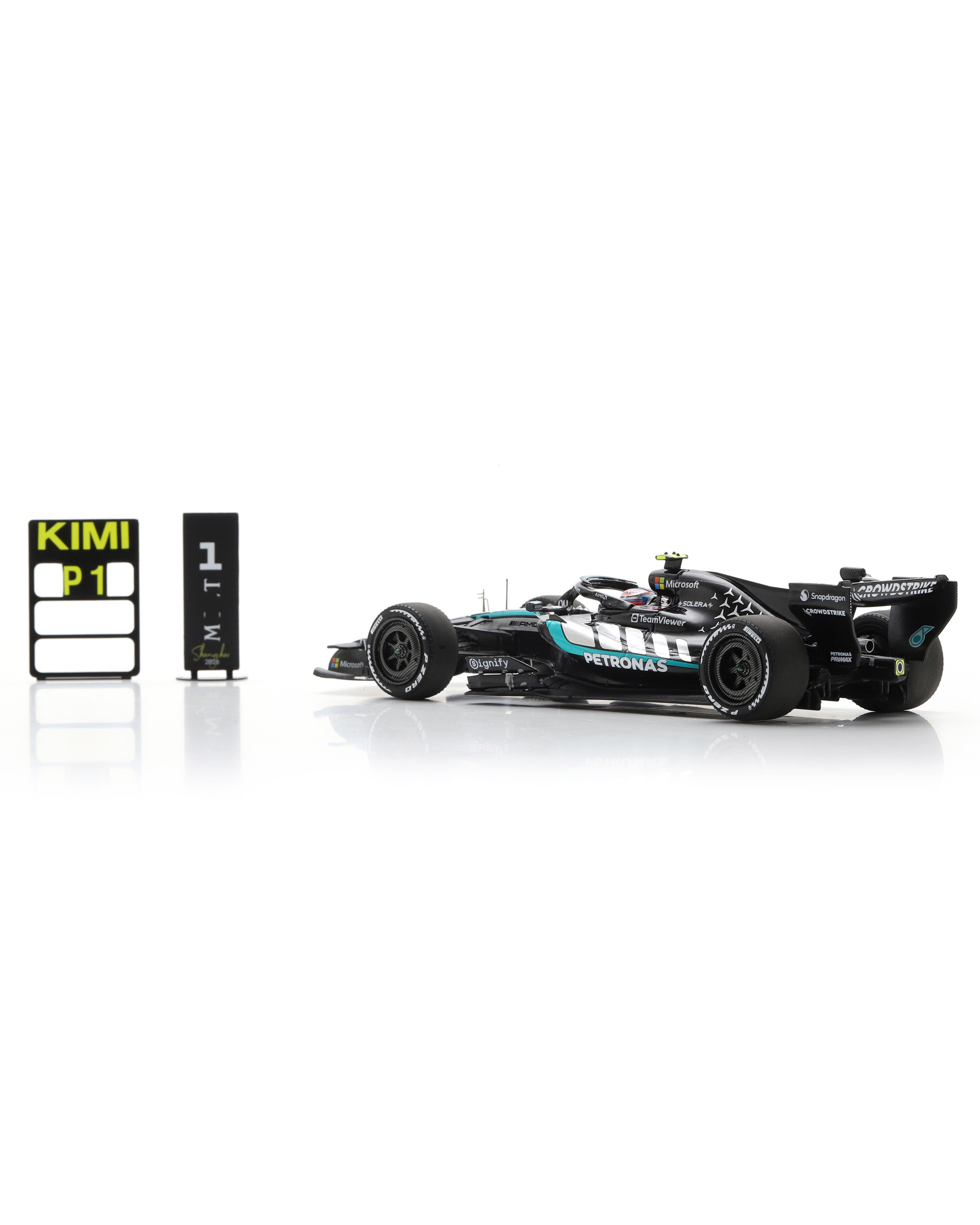 Kimi Antonelli Chinese GP 2026 Car Model with Pit Board
