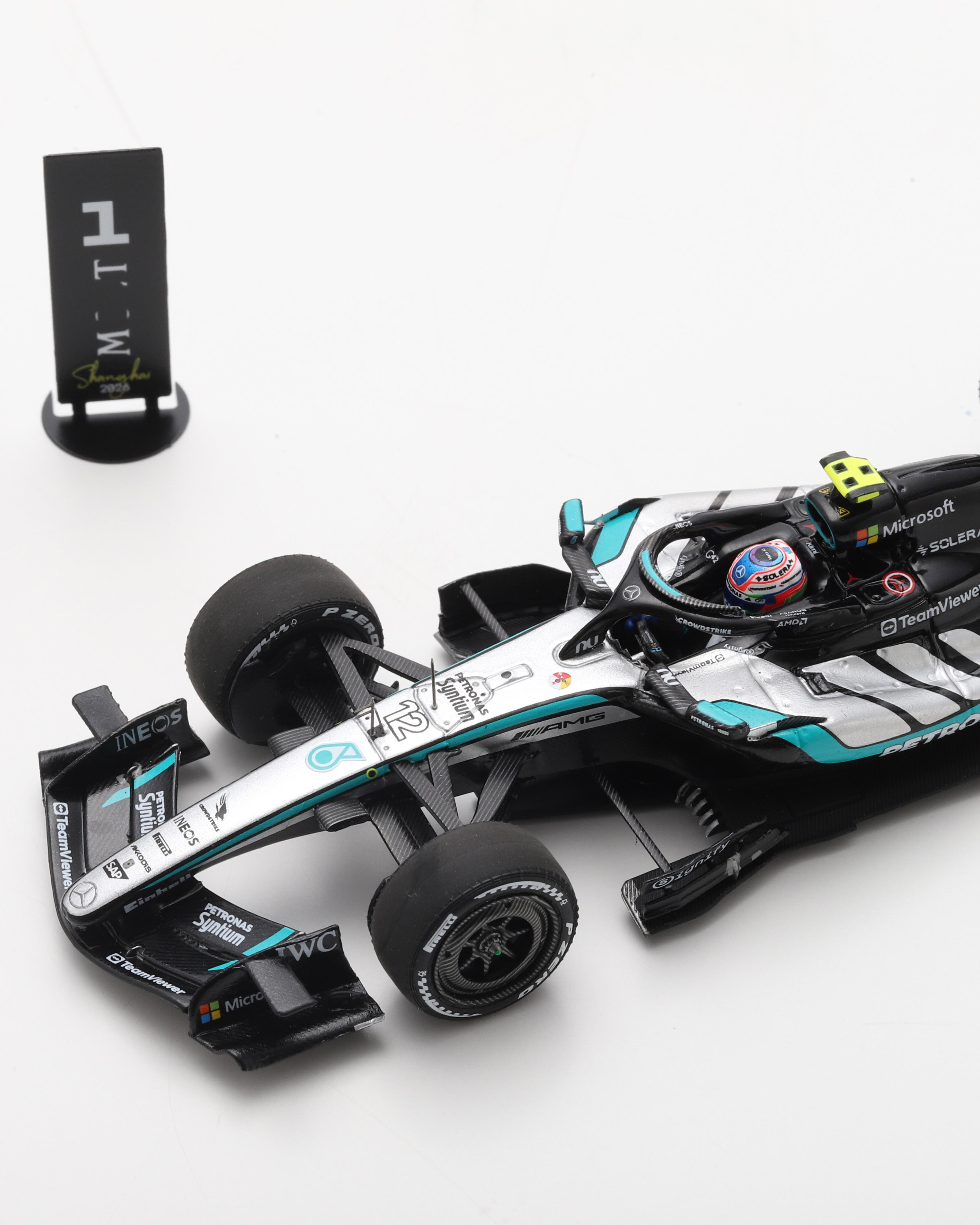 Kimi Antonelli Chinese GP 2026 Car Model with Pit Board