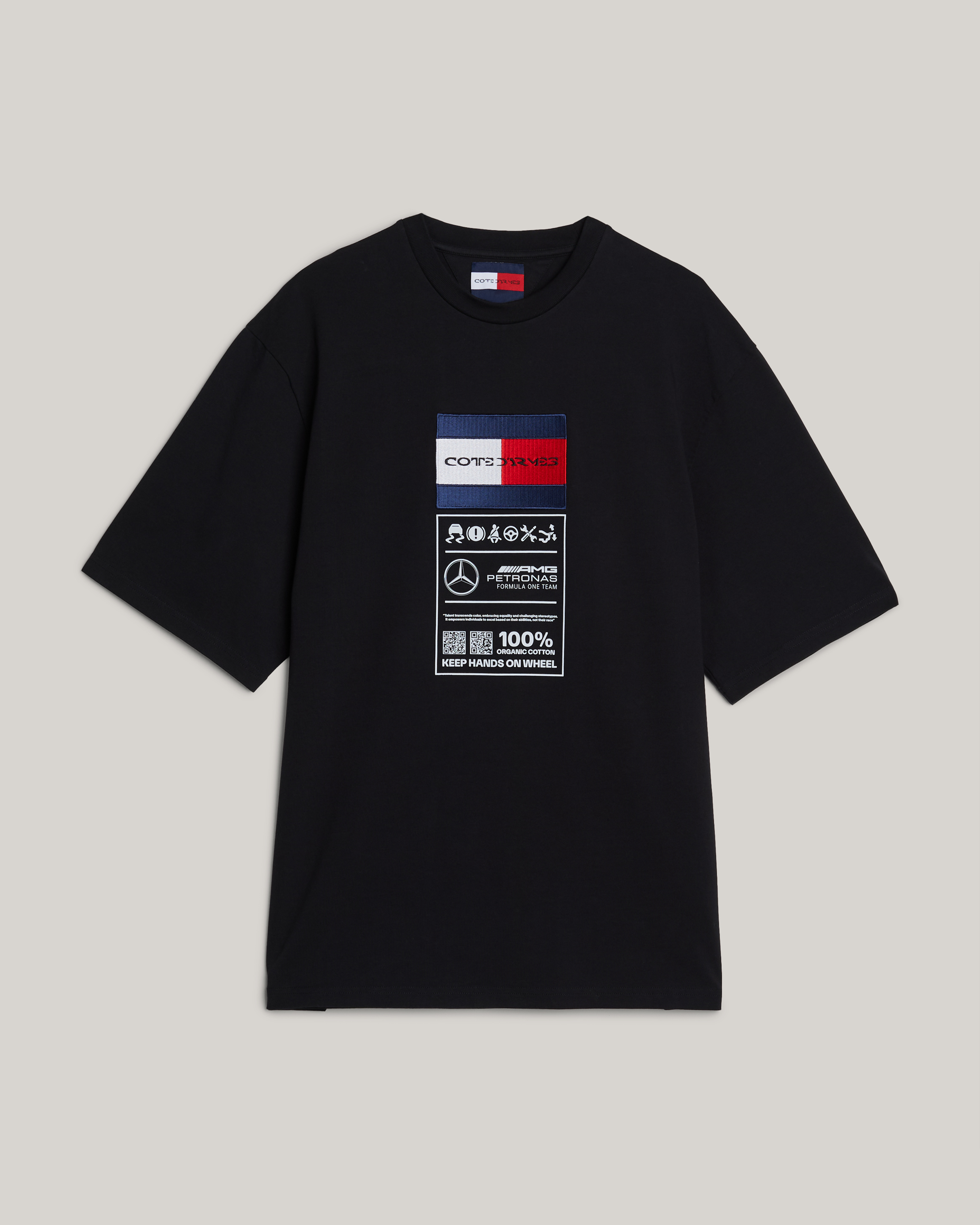 Tommy x Mercedes-AMG F1 x Clarence Ruth Label Tee Black