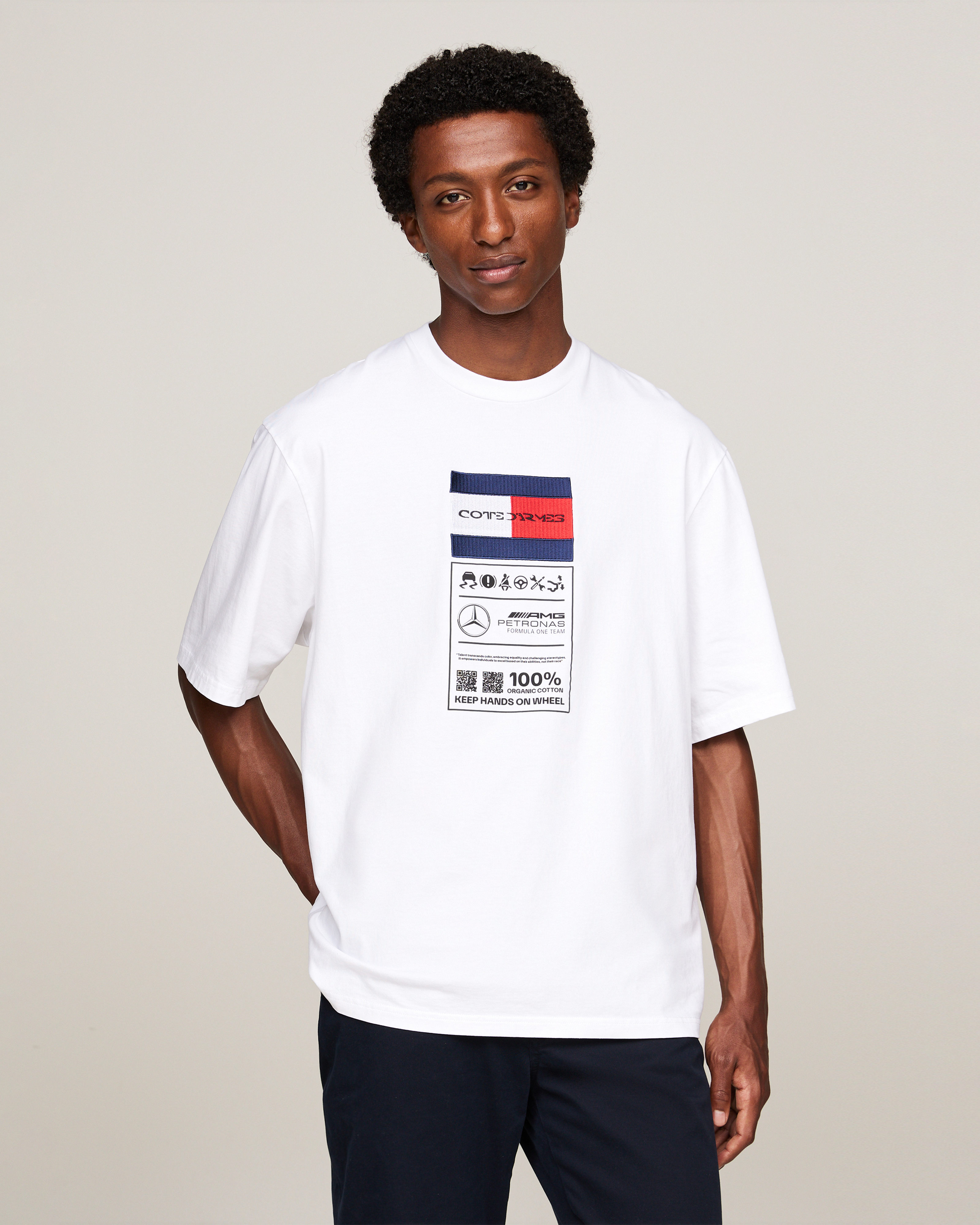 Tommy x Mercedes-AMG F1 x Clarence Ruth Label Tee White