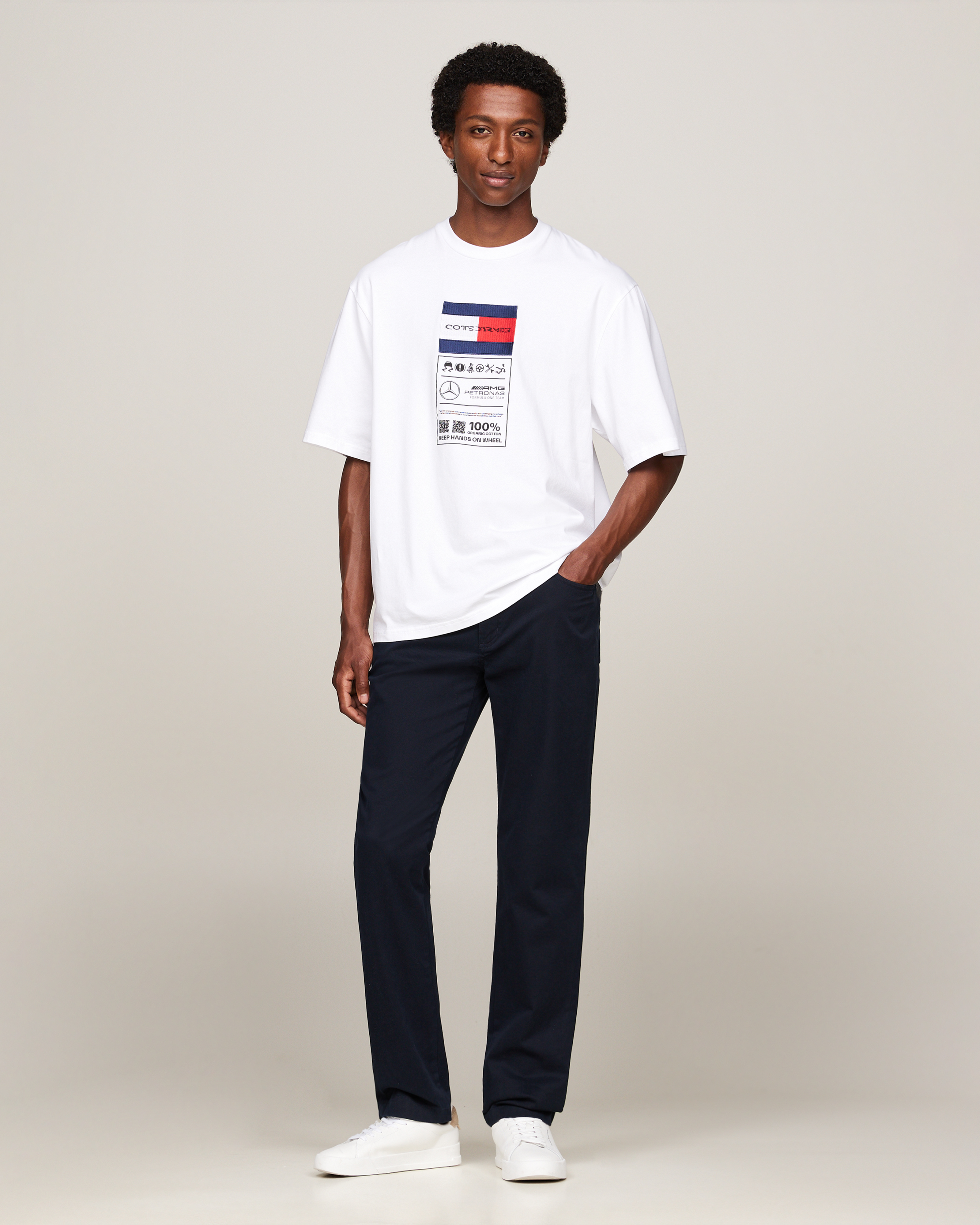 Tommy x Mercedes-AMG F1 x Clarence Ruth Label Tee White