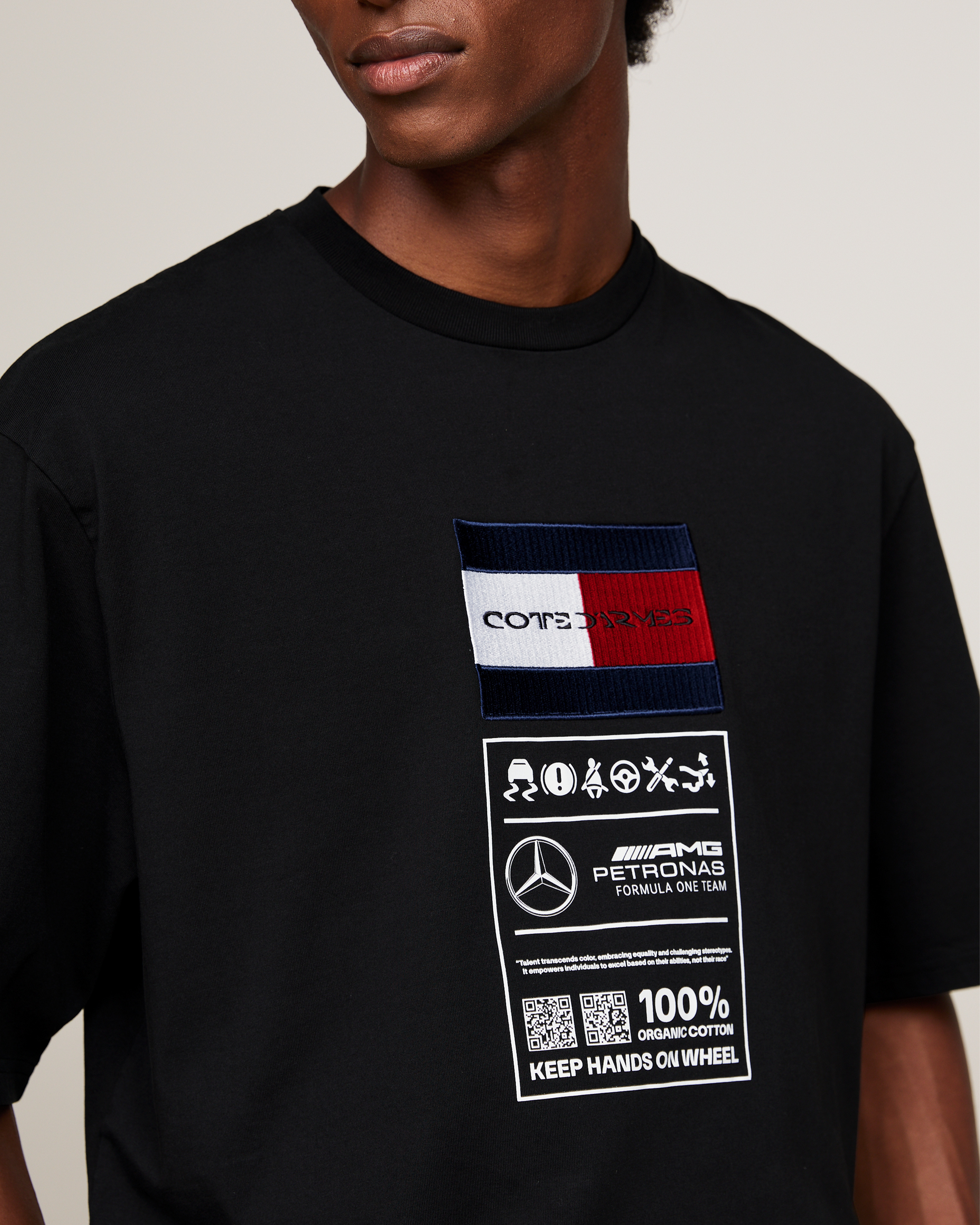 Tommy x Mercedes-AMG F1 x Clarence Ruth Label Tee Black