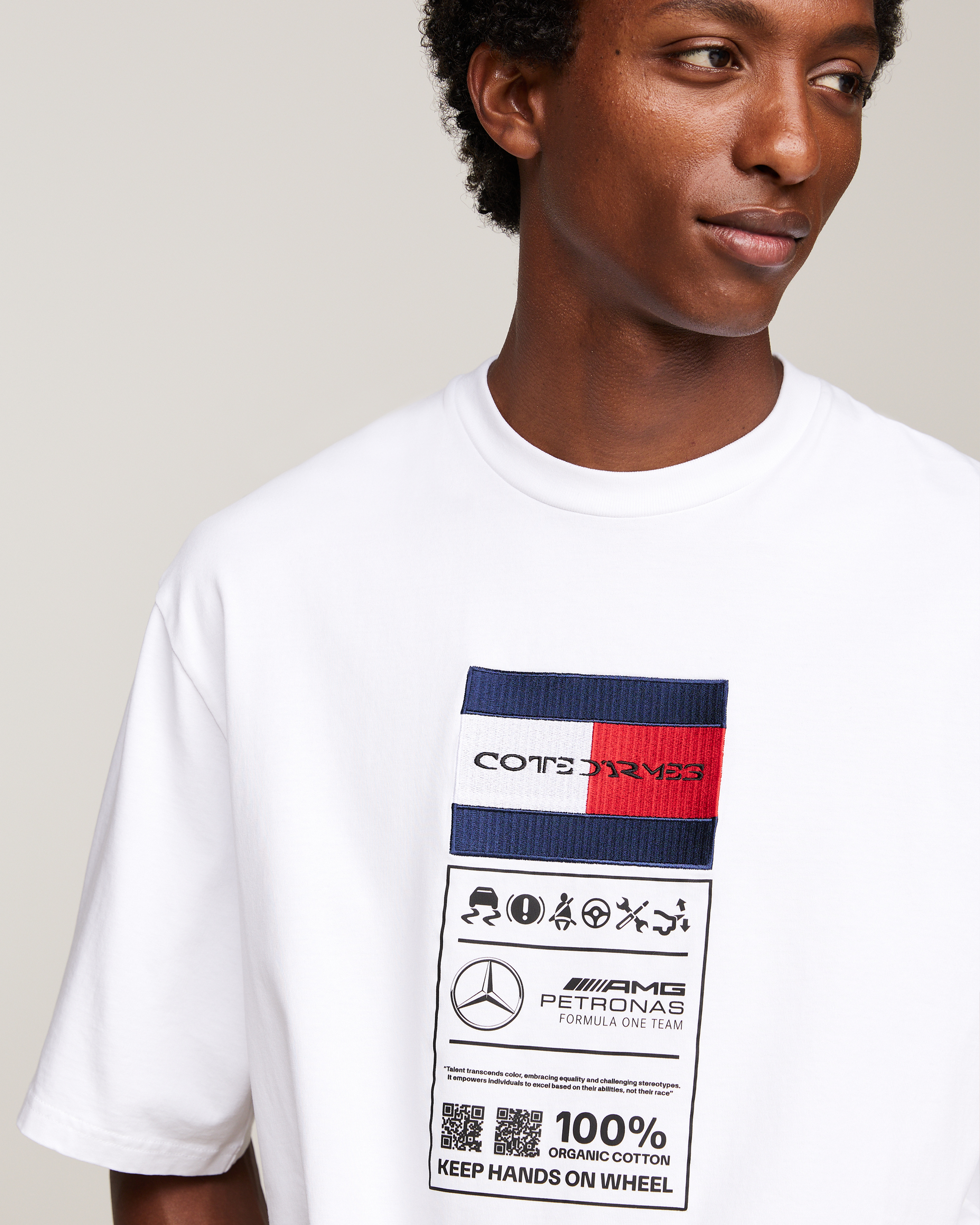 Tommy x Mercedes-AMG F1 x Clarence Ruth Label Tee White