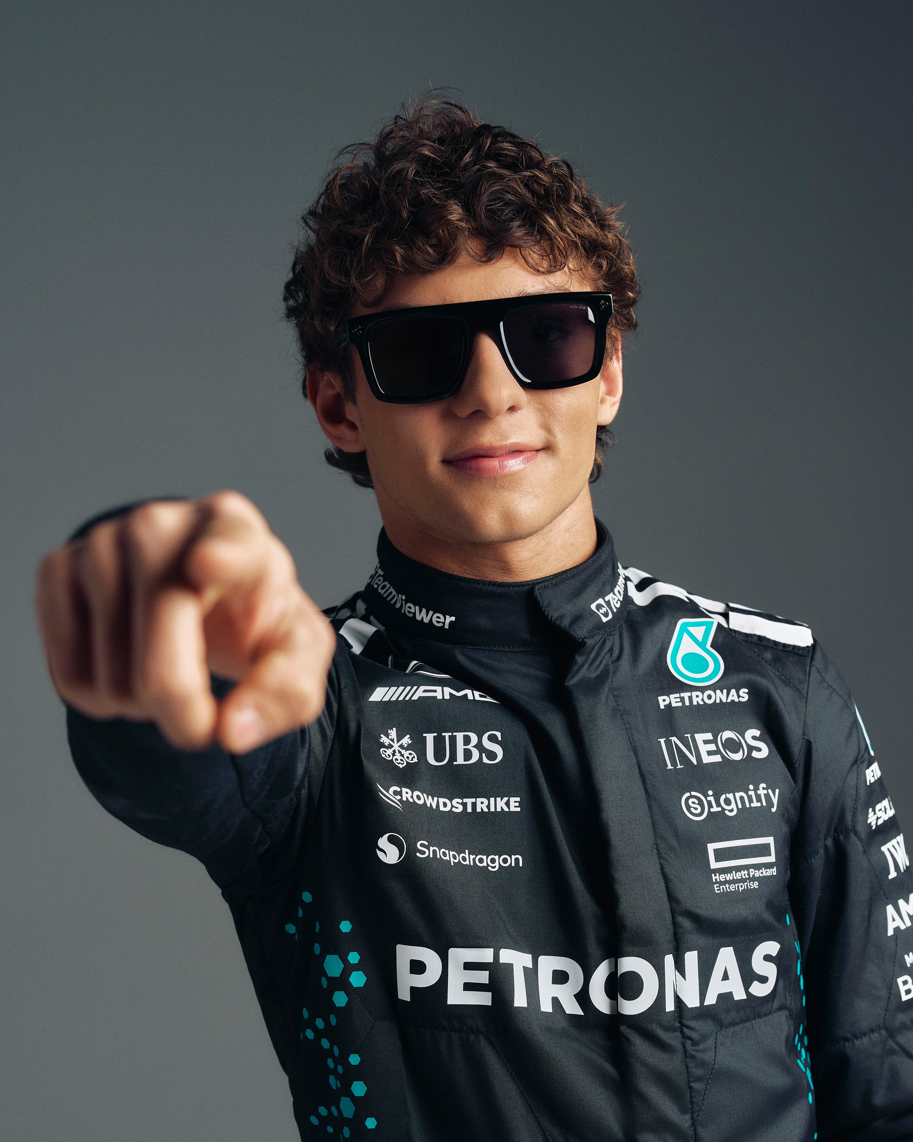 Police x Mercedes Sunglasses Police SPLR47M Black