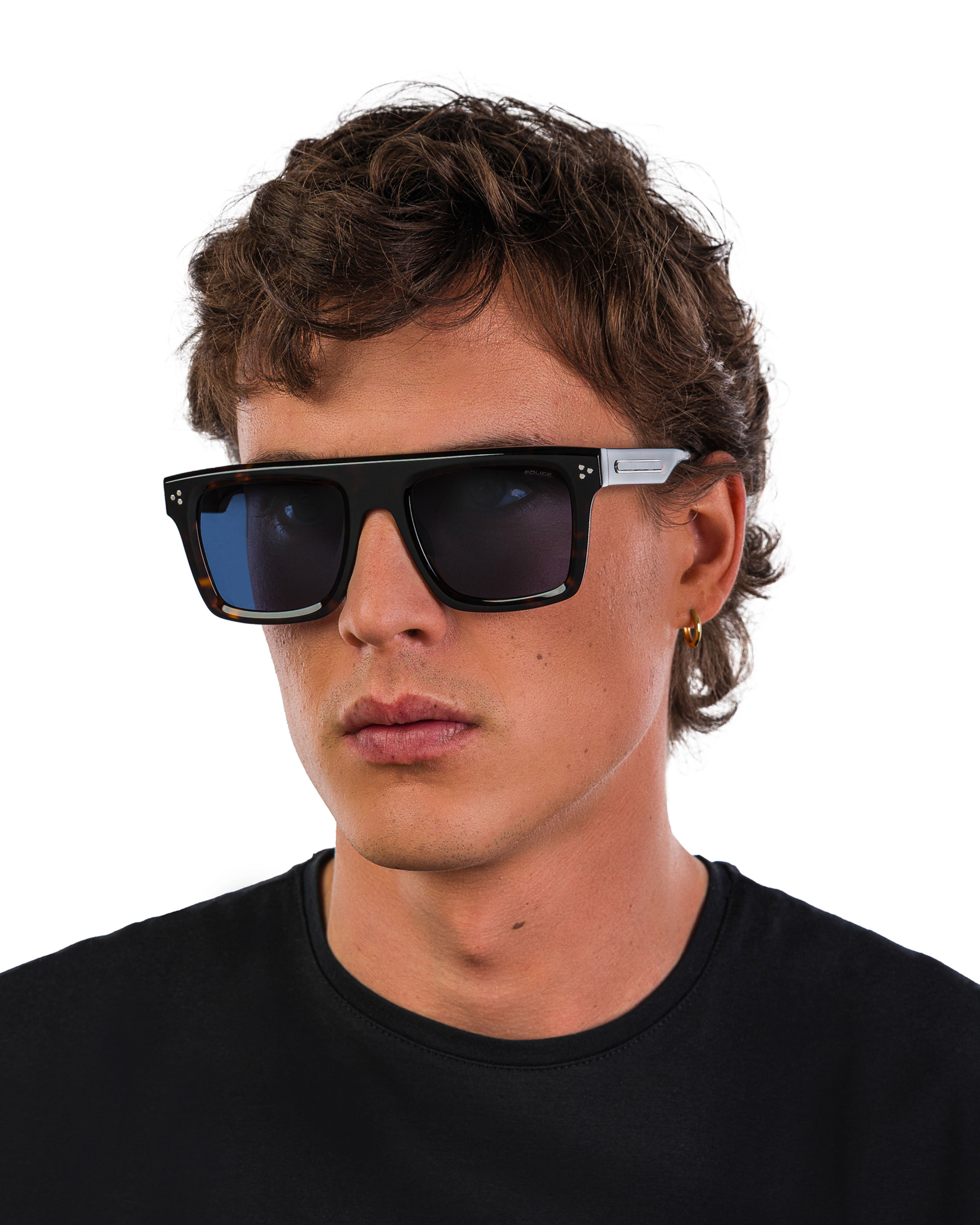 Police x Mercedes Sunglasses Police SPLR47M Havana