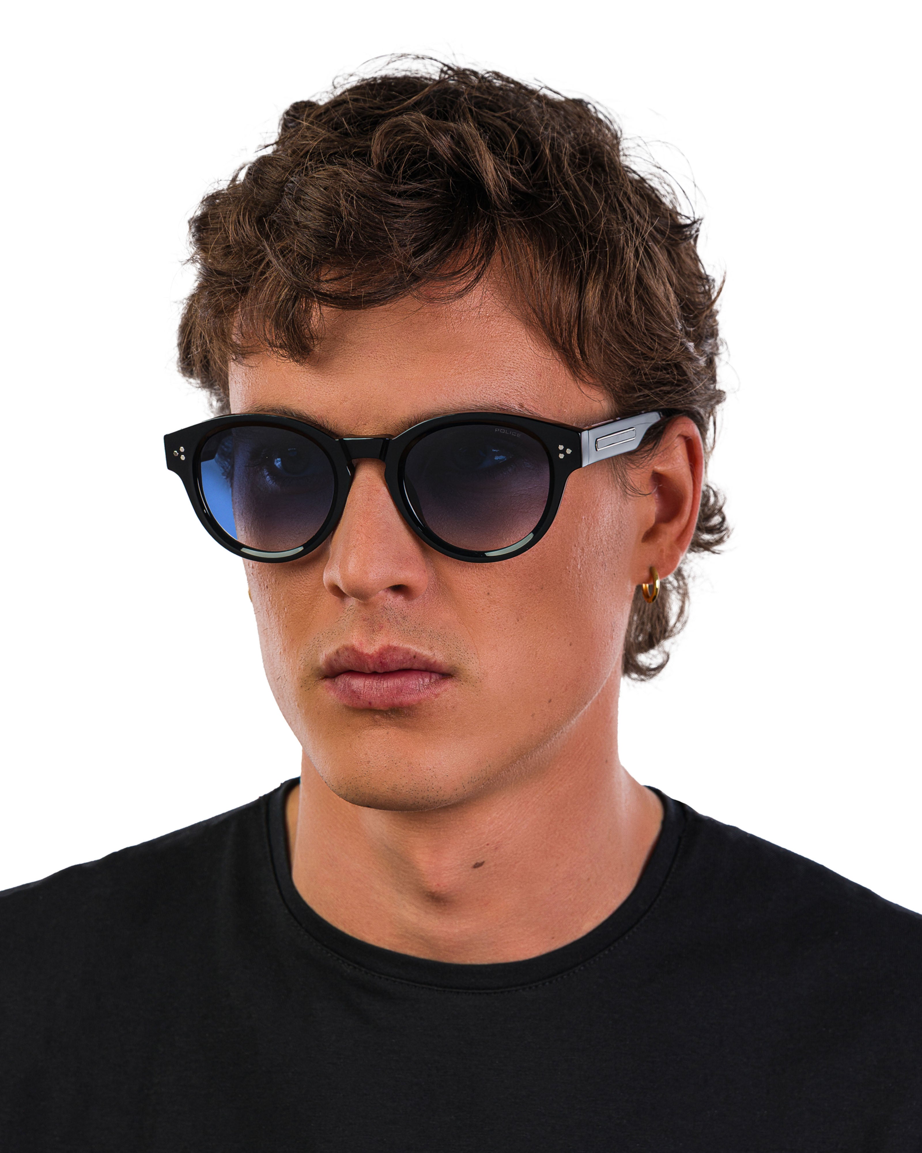 Police x Mercedes Sunglasses Police SPLR48M Black/Blue