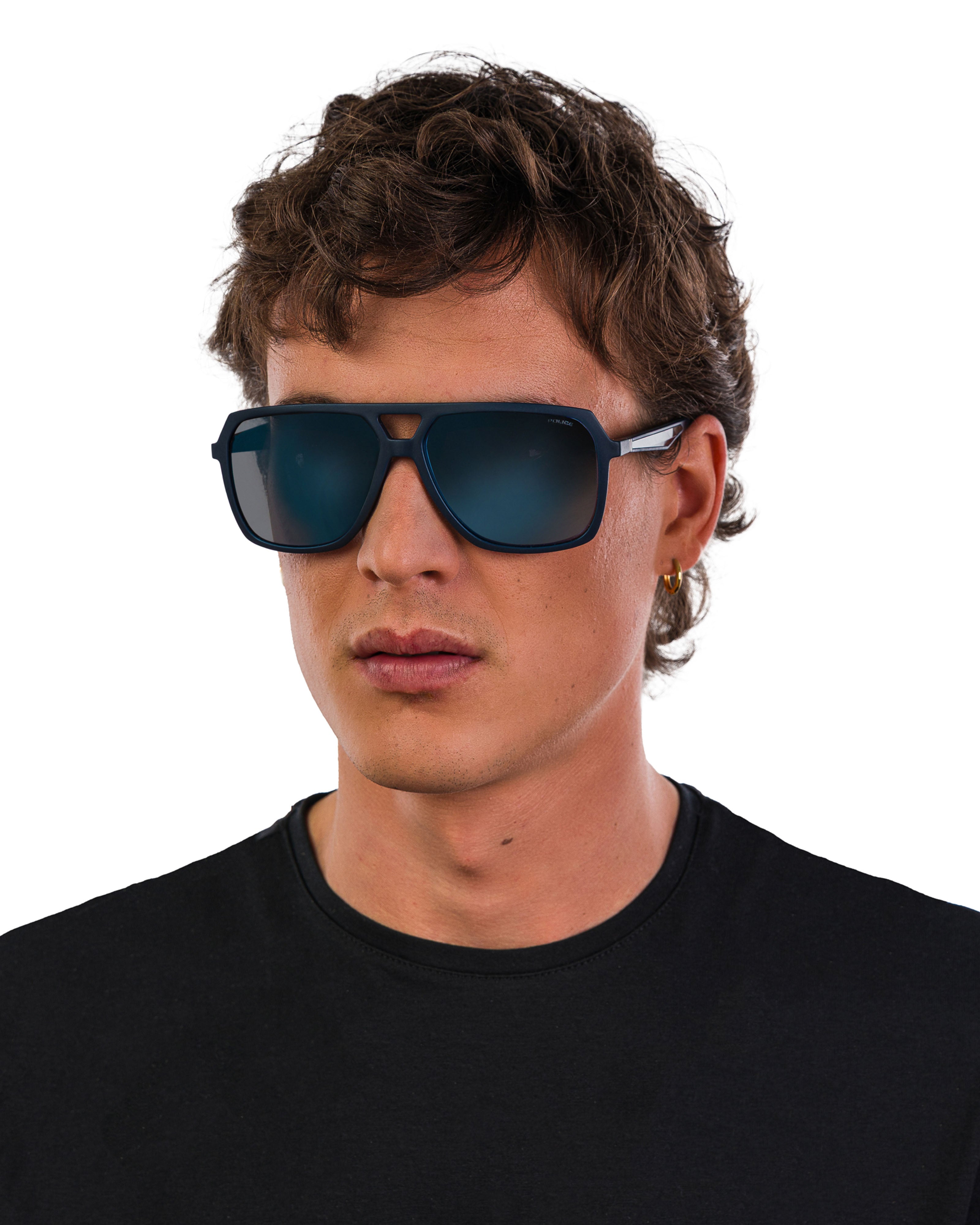 Police x Mercedes Sunglasses Police SPLR50M Matte Blue | Official
